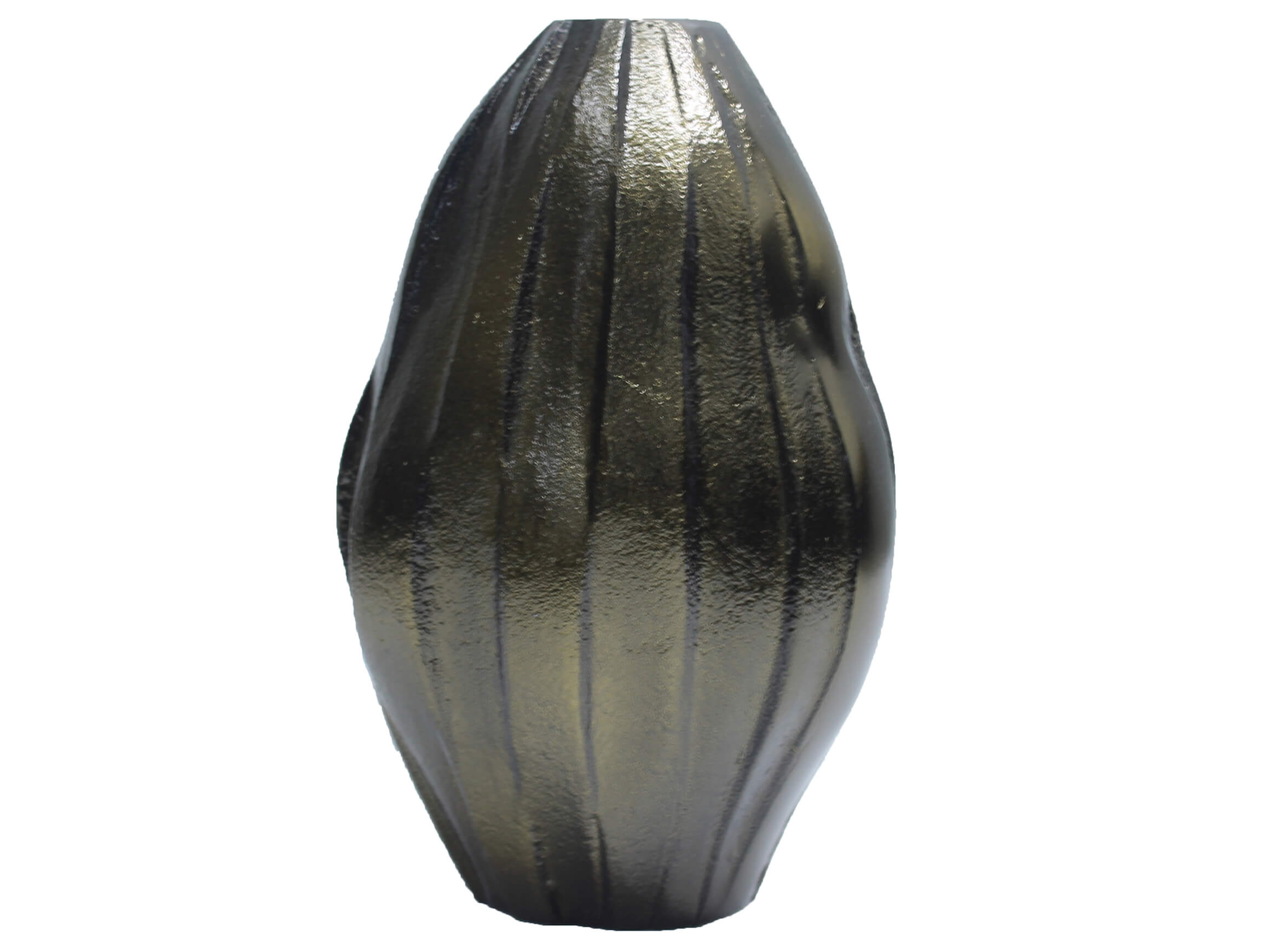 Vase Metall Antikmessing H: 20 cm Decofinder