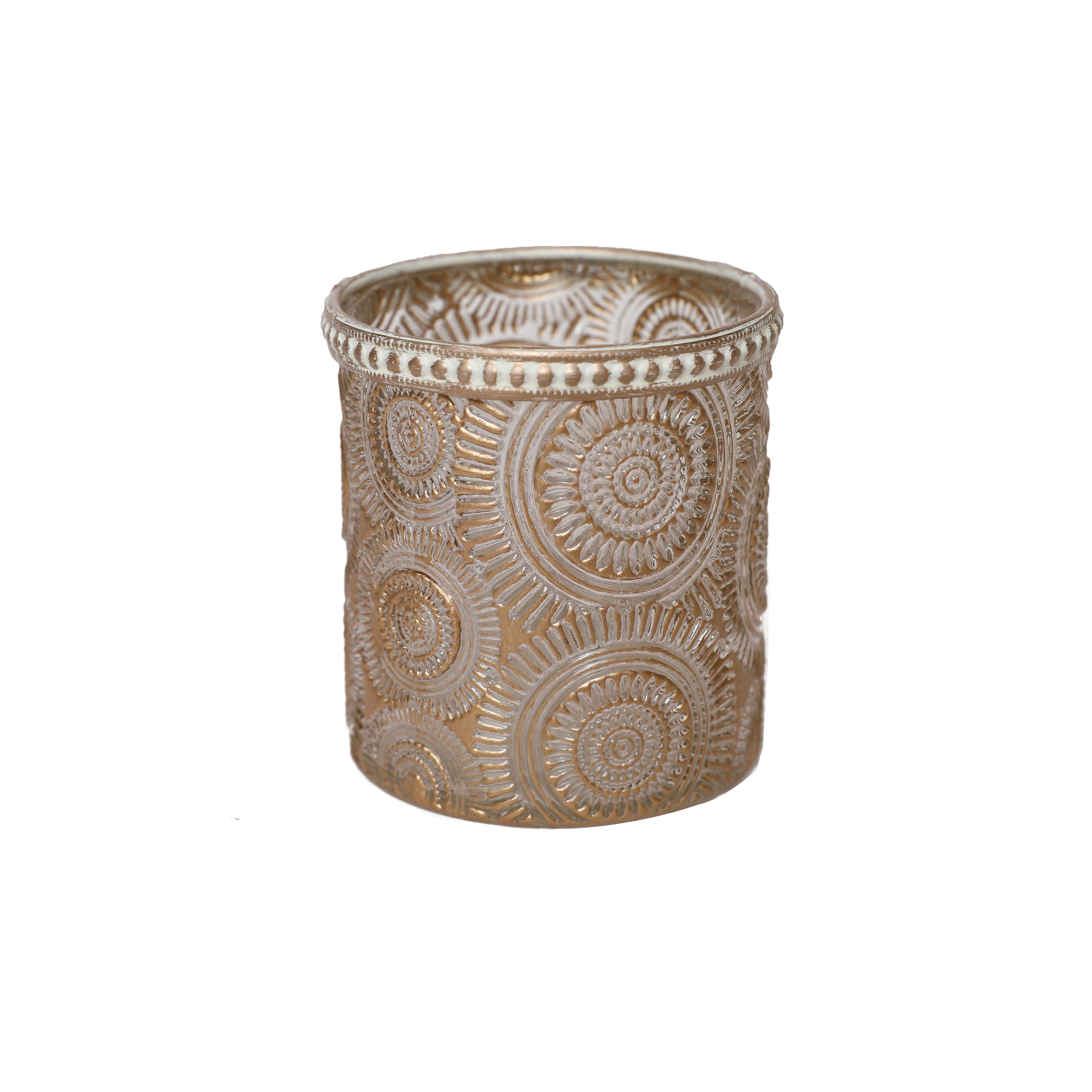 Windlicht Teelicht Limay Hellbraun D: 8 cm Decofinder