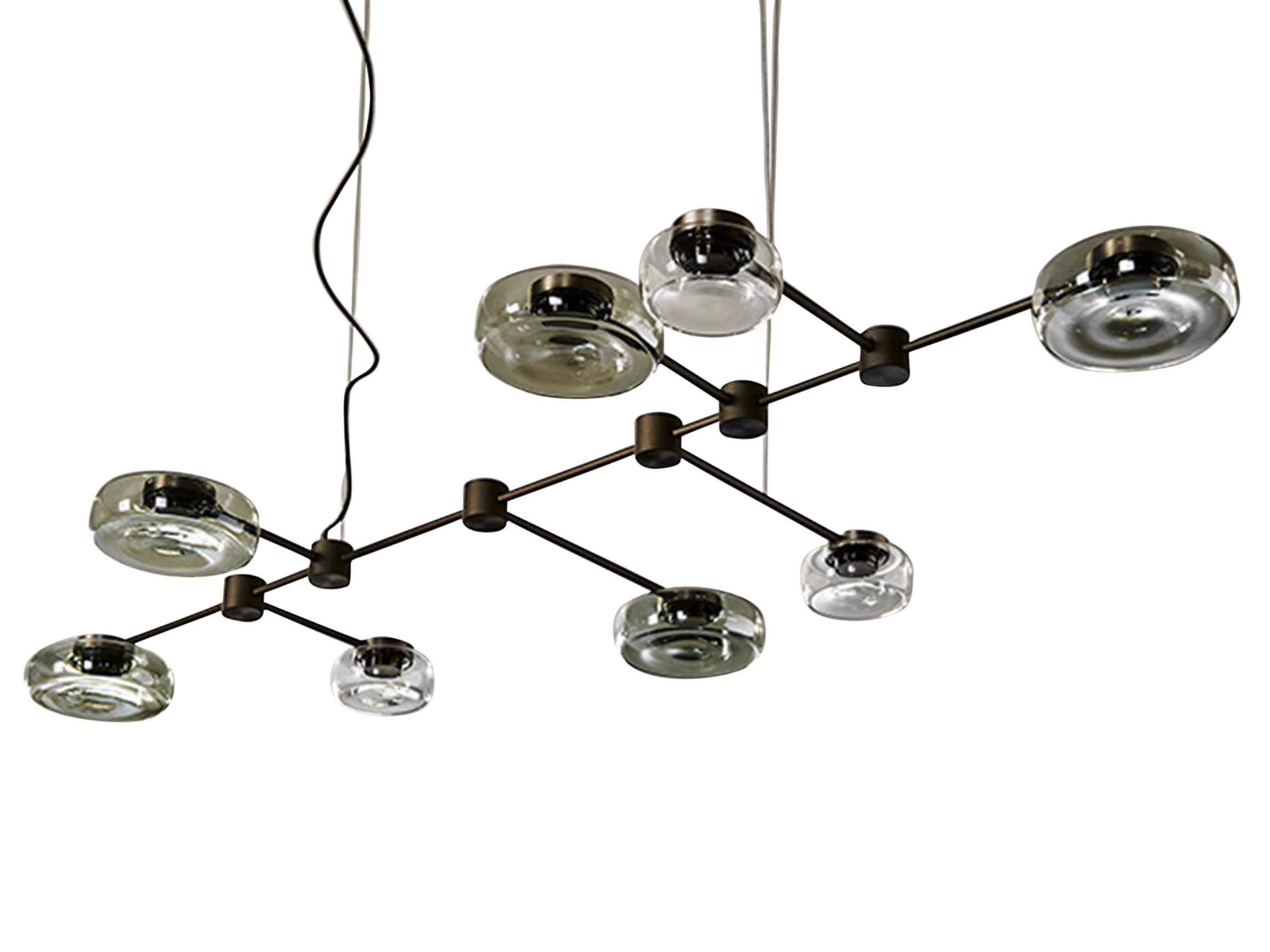 Hängelampe Circuit Cattelan / Farbe: Titan Transparent