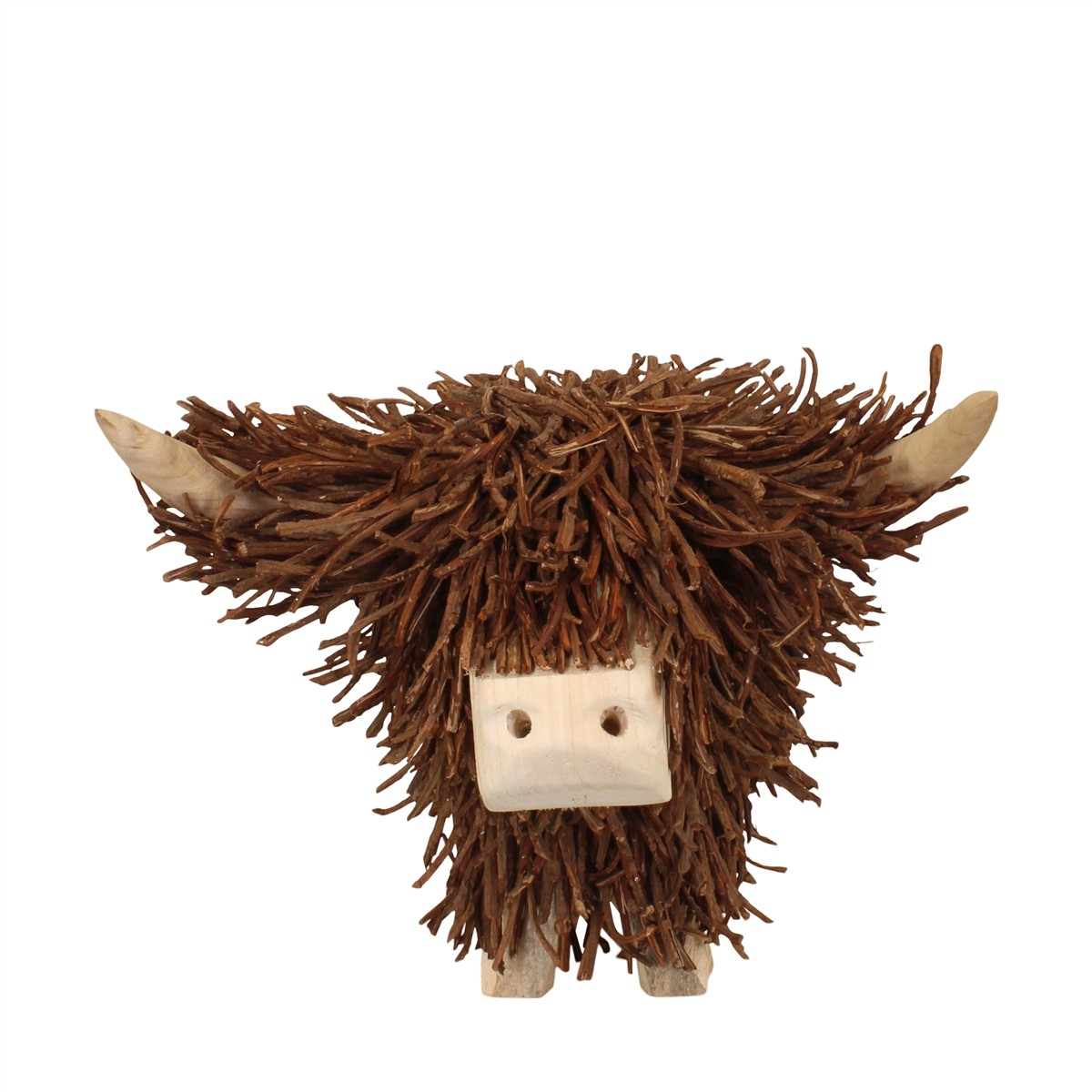 Tierfigur Ochse Aus Rattan, Natur, H:66 cm Decofinder