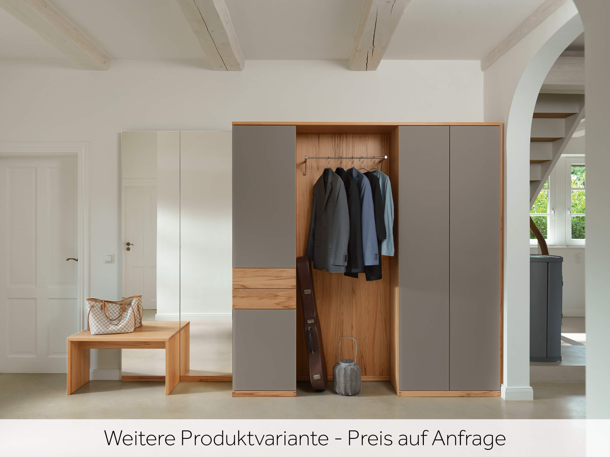 Garderobe Cubus Team 7 / Farbe: Nussbaum