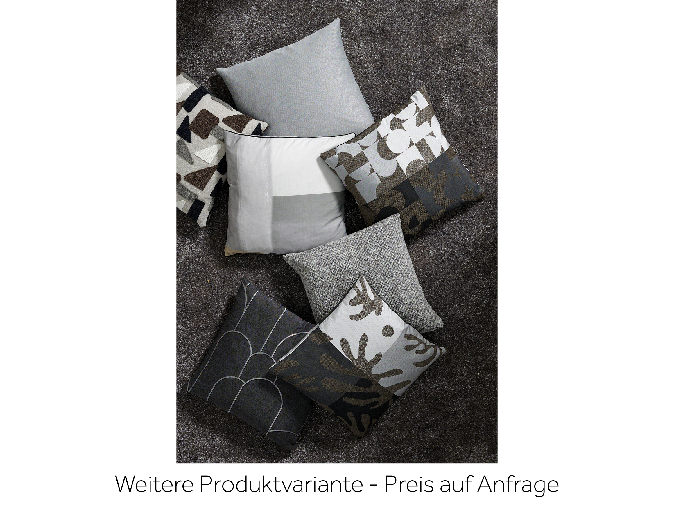 Kissenhülle Vision Dunkelgrau 49x49 cm Apelt