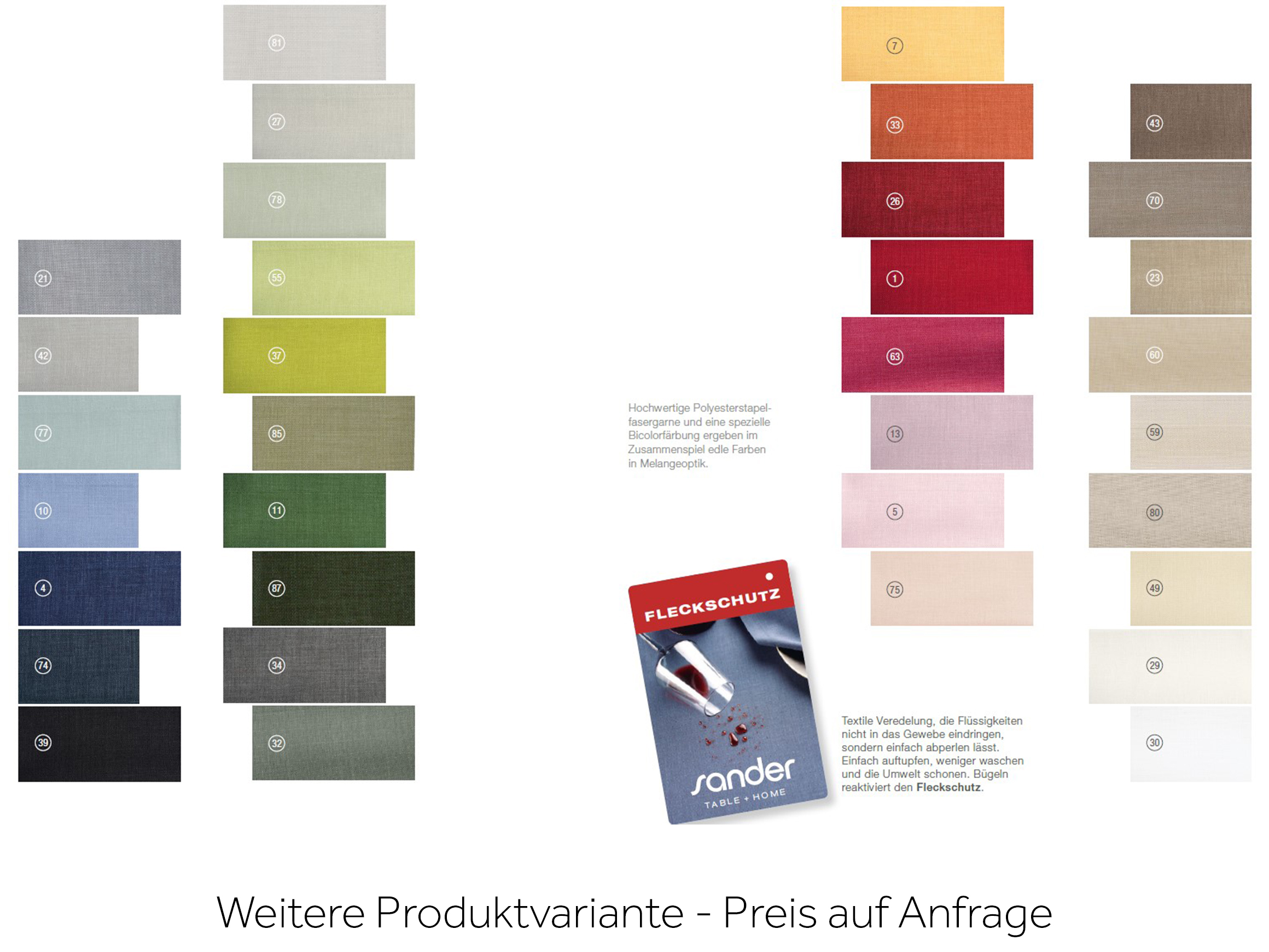 Serviette Loft, Grün Sander AG