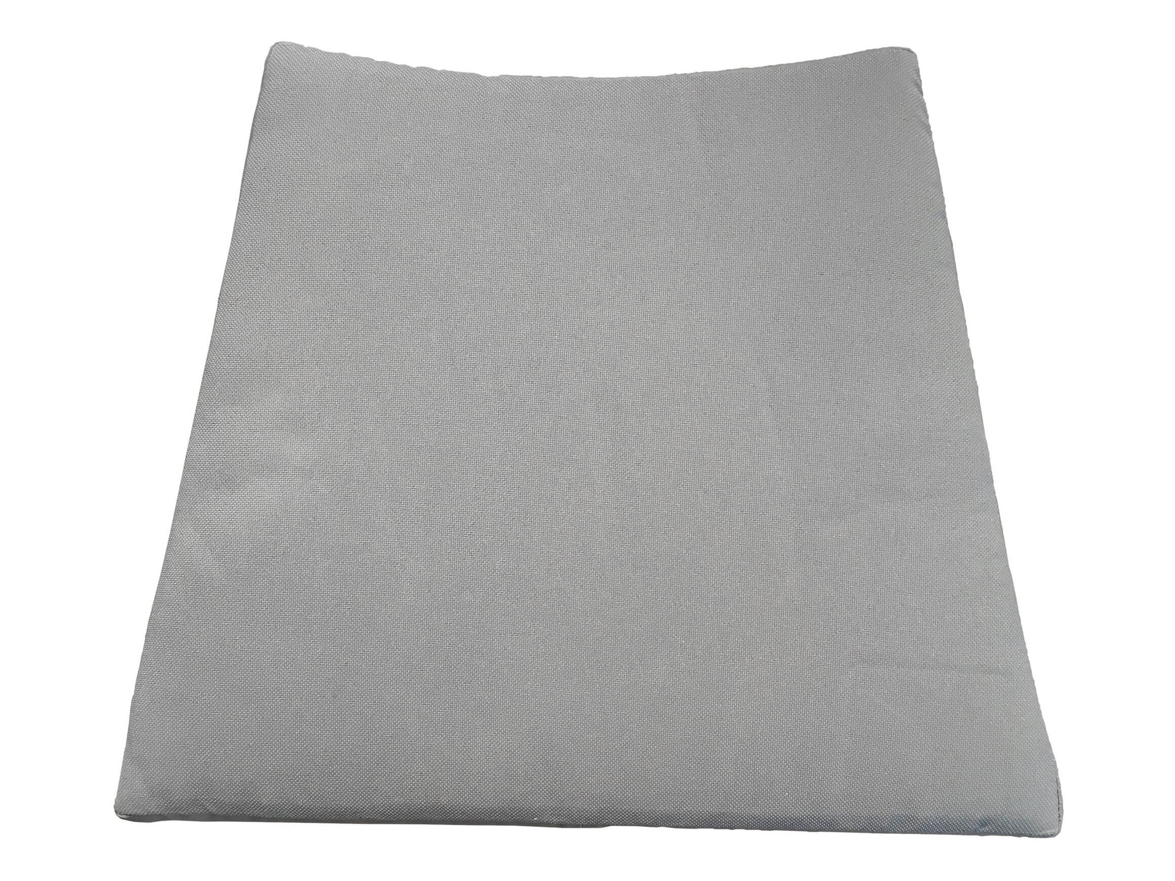 Coussin d'assise Onyx, polyester taupe, l 34-48 cm p 38 cm h 4 cm