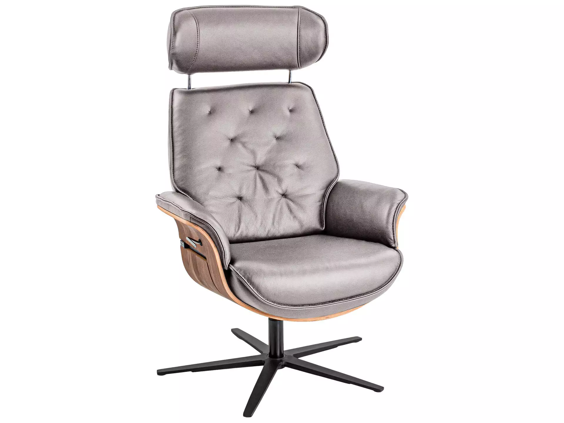 Relaxer Curacao Nussbaum Basic Polipol / Farbe: Silver / Material: Stoff Basic