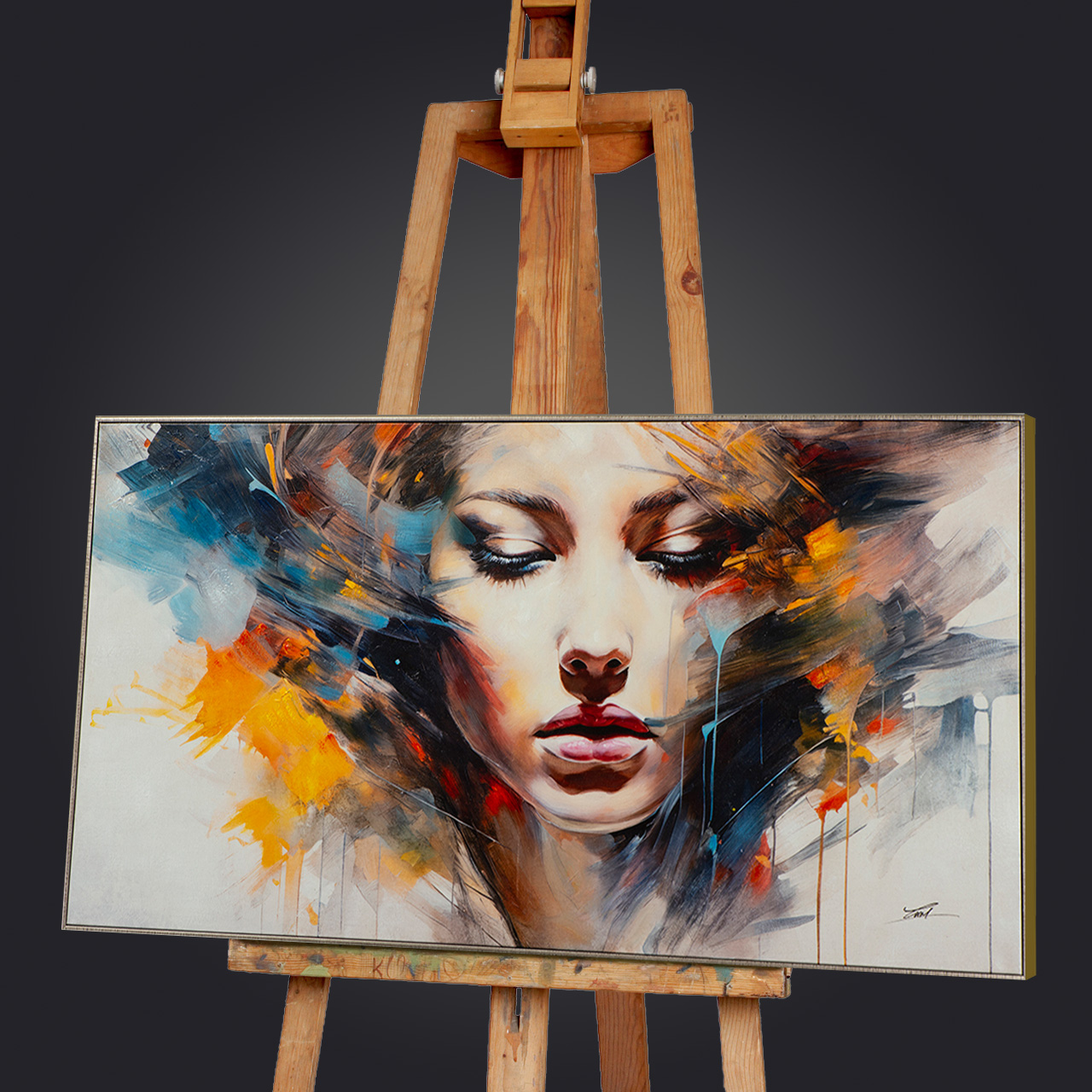 Gemälde-Colourful Shadow Girl-image LAND