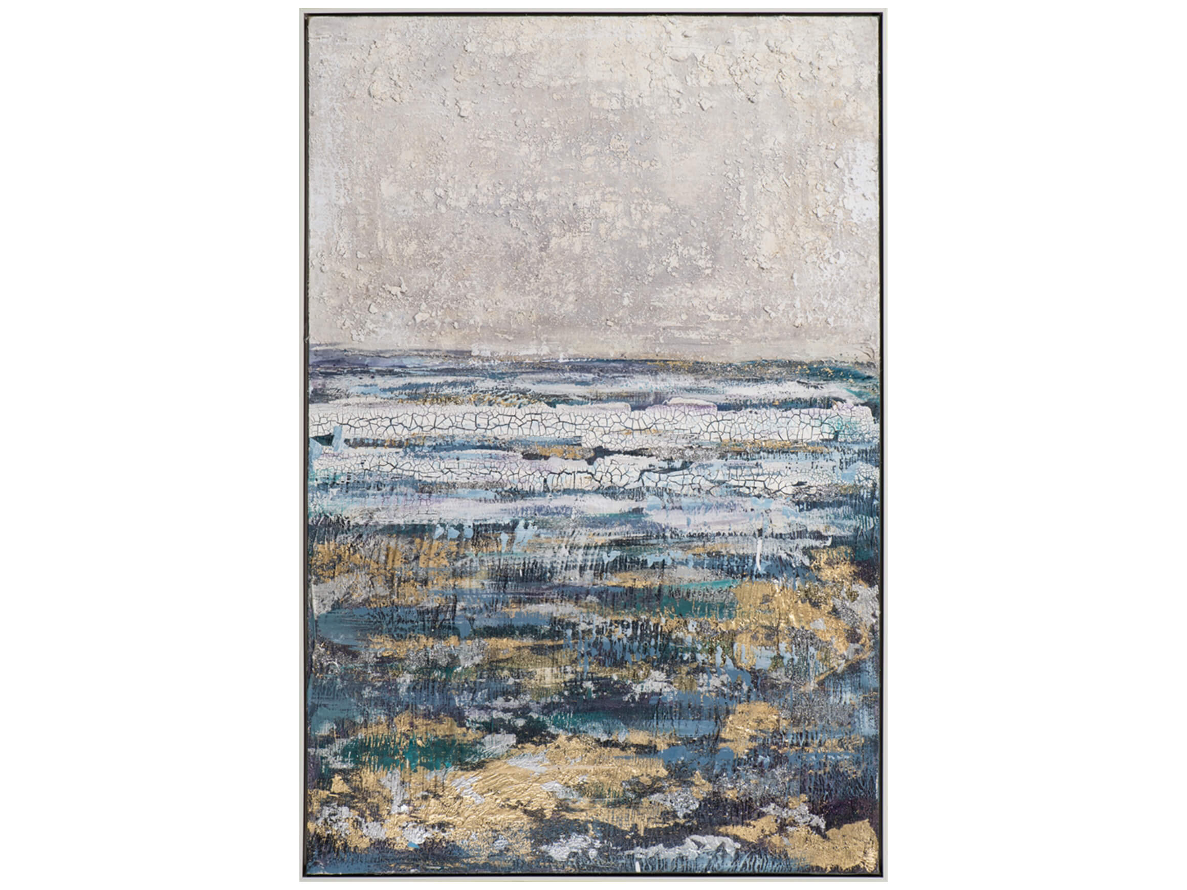 Bild Abstrakt in Blau und Gold image LAND