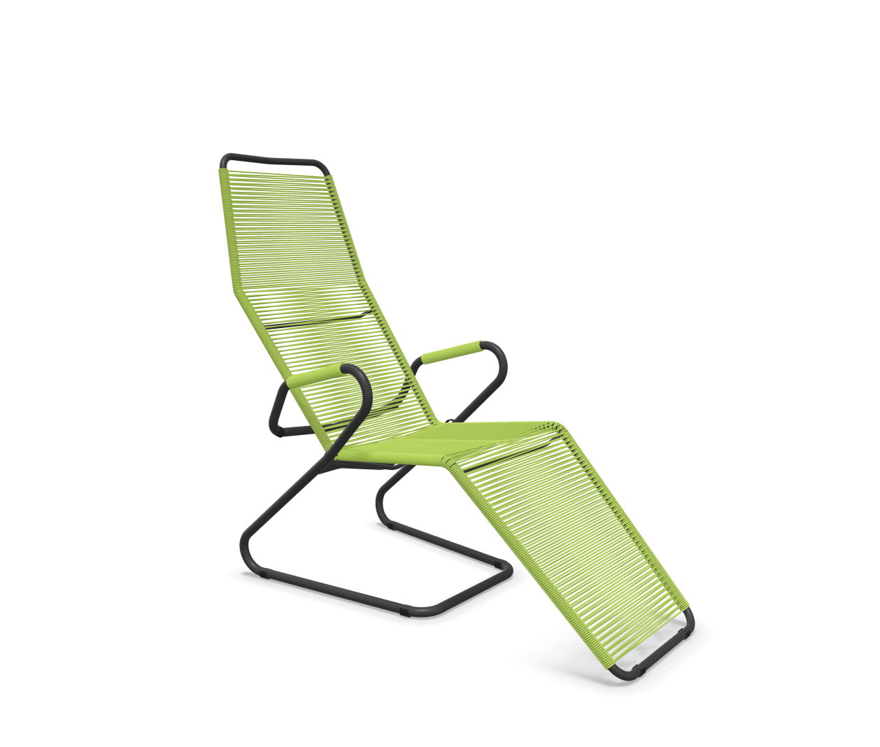 Spaghetti-Liege Locarno von Schaffner / Farbe: Hellgrün / Grösse: 61 x 137 cm