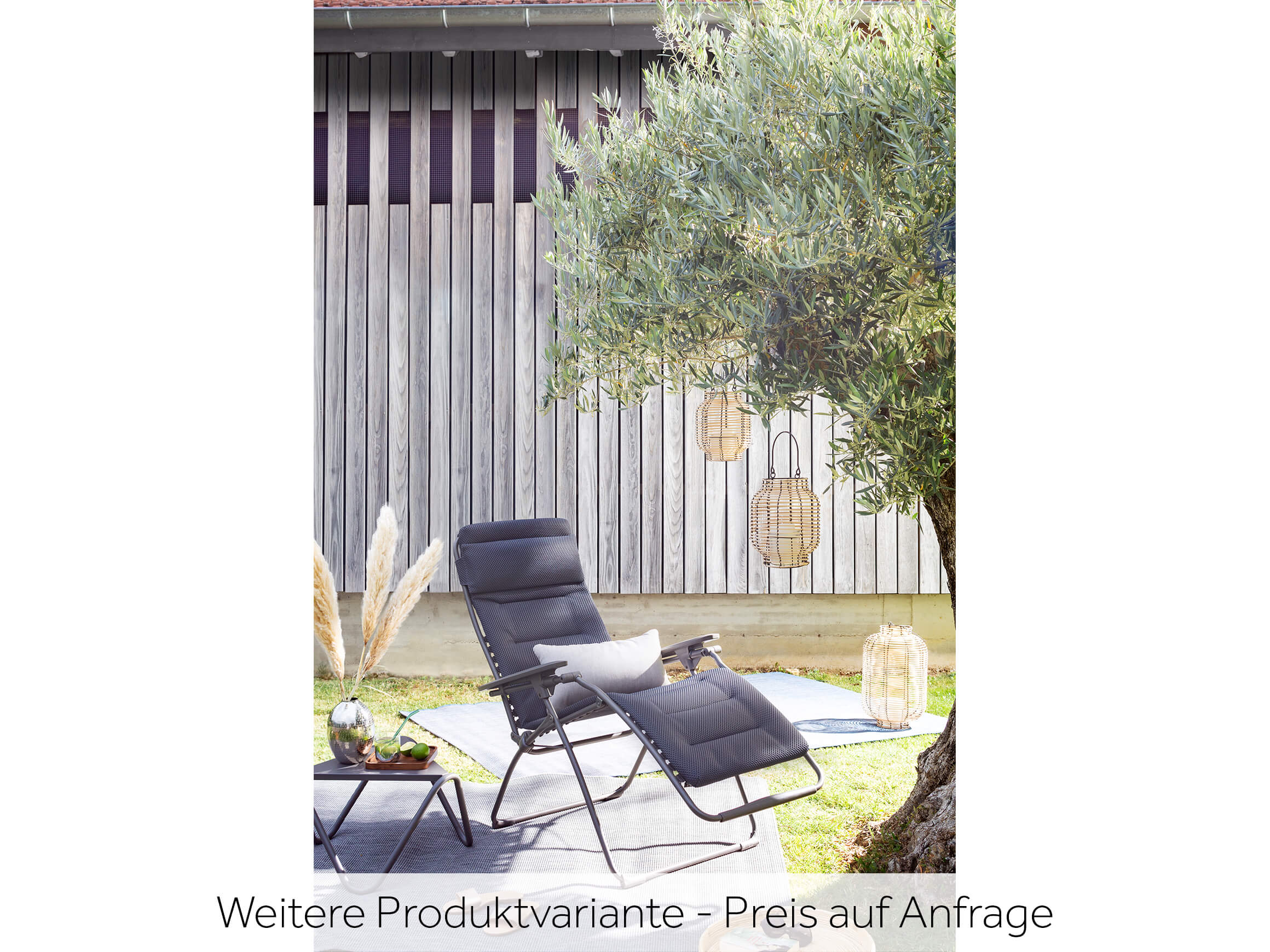 Relaxliege Futura xl Lafuma / Farbe: Silber