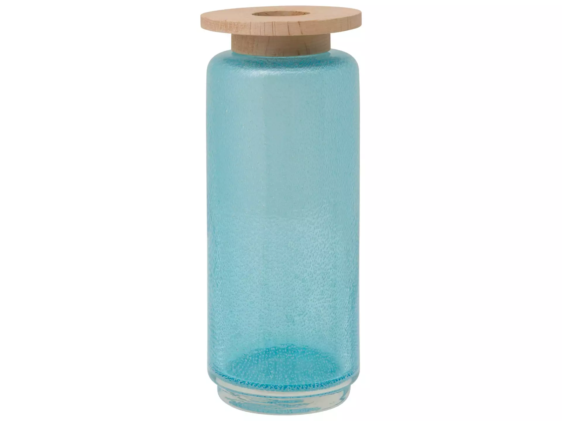 Vase Pretty Aqua, Glas, Blau, Durchmesser 10 cm h 24 cm