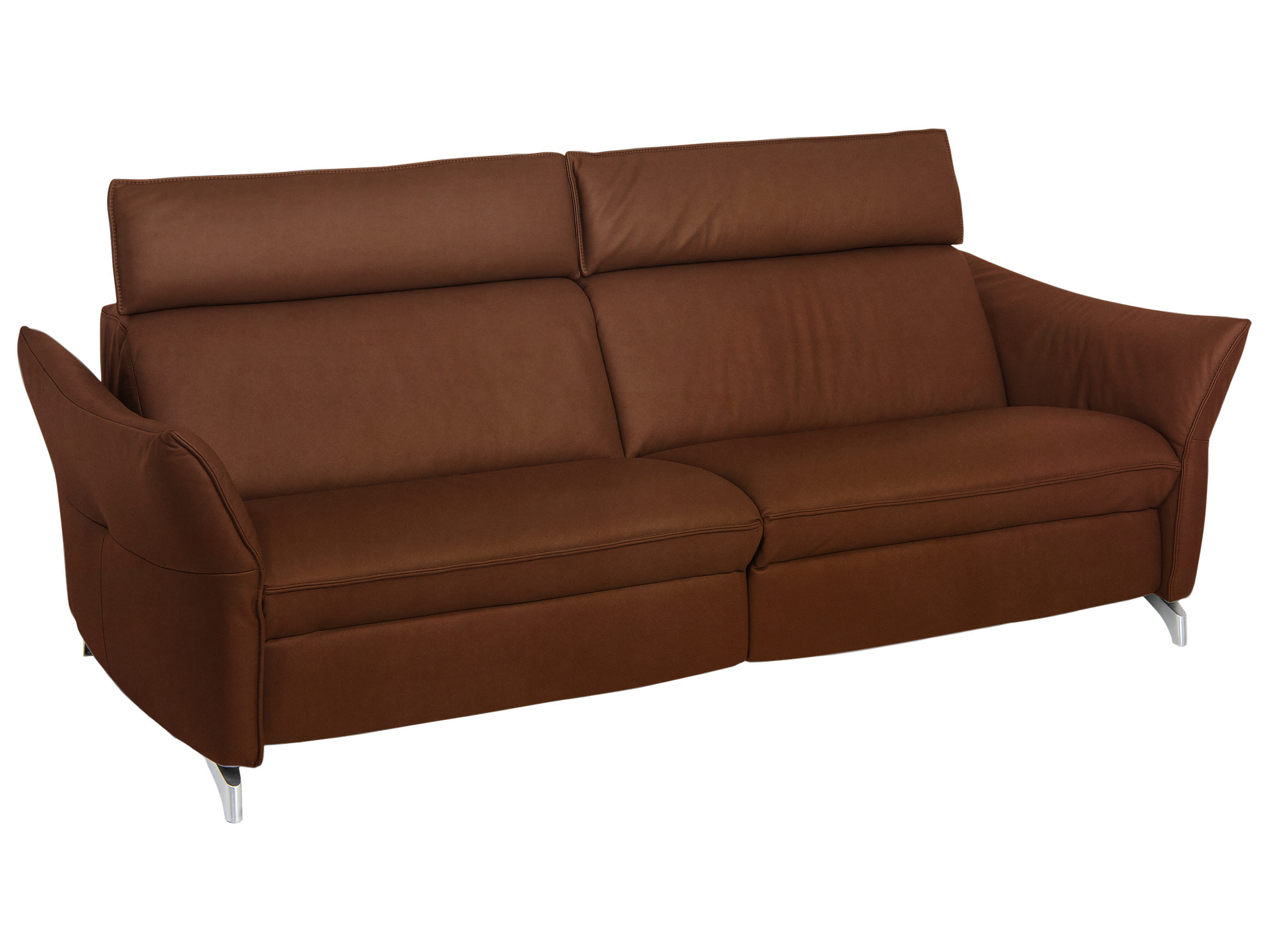Sofa Catania Basic B: 224 cm Himolla / Farbe: Kaffee / Material: Stoff Basic