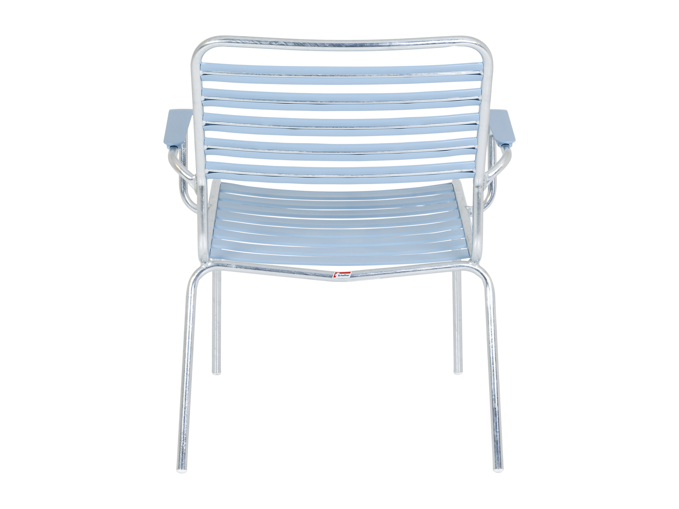Lättlisalon-Sessel Rigi mit Armlehnen von Schaffner / Farbe: Pastellblau / Grösse: x cm