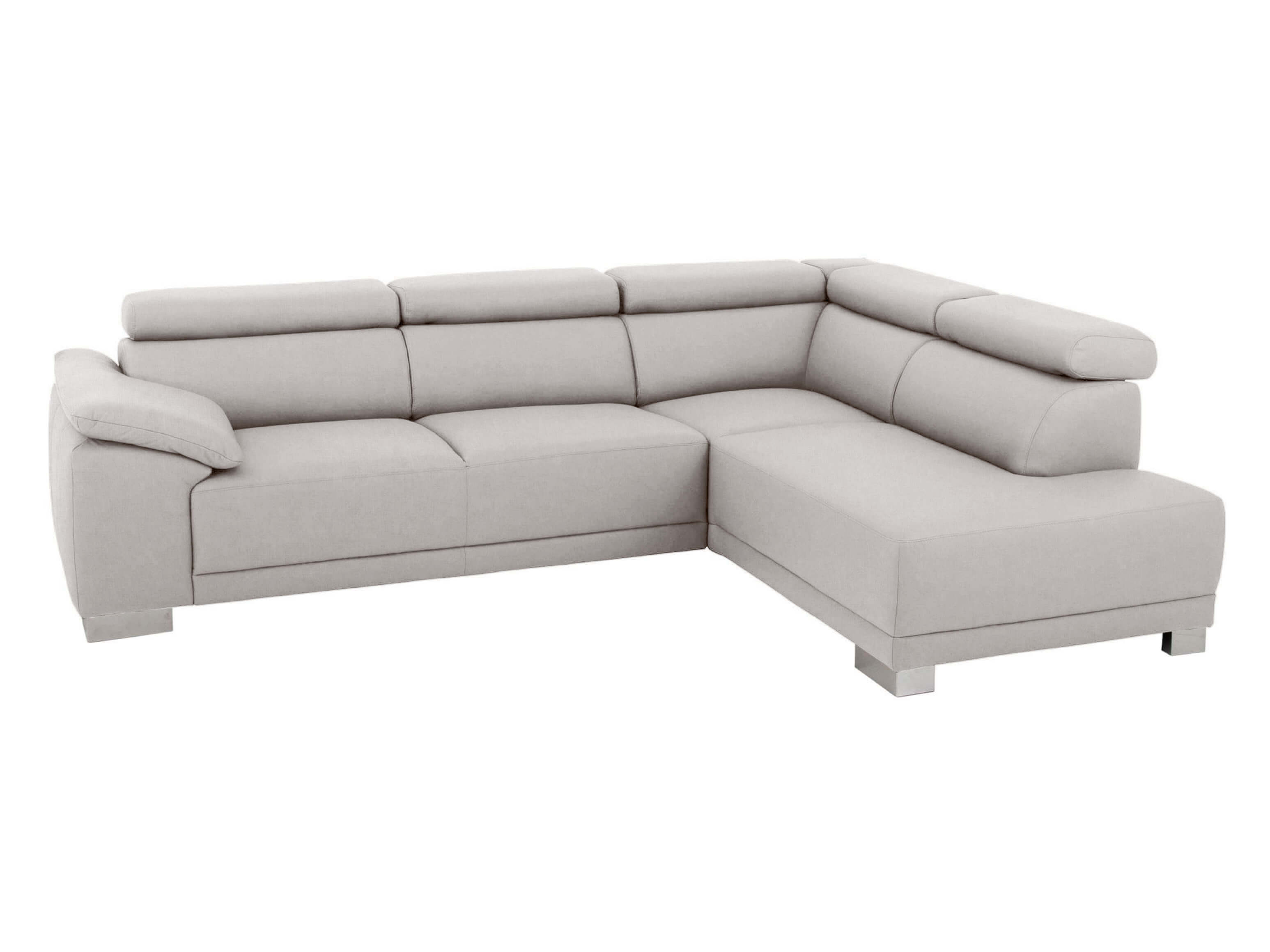 Ecksofa Adalia Basic Candy / Farbe: Silver / Material: Stoff Basic