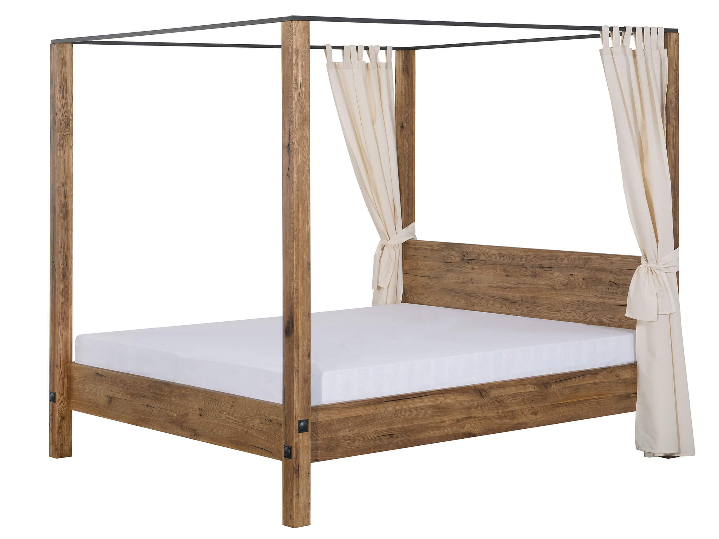 Himmelbett Porto Alegre, Sumpfeiche, Inkl. Vorhang,