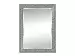Spiegel Malia Silber-Weiss Len-Fra/ Farbe: Silber / Masse (BxH) :50,00x70,00 cm