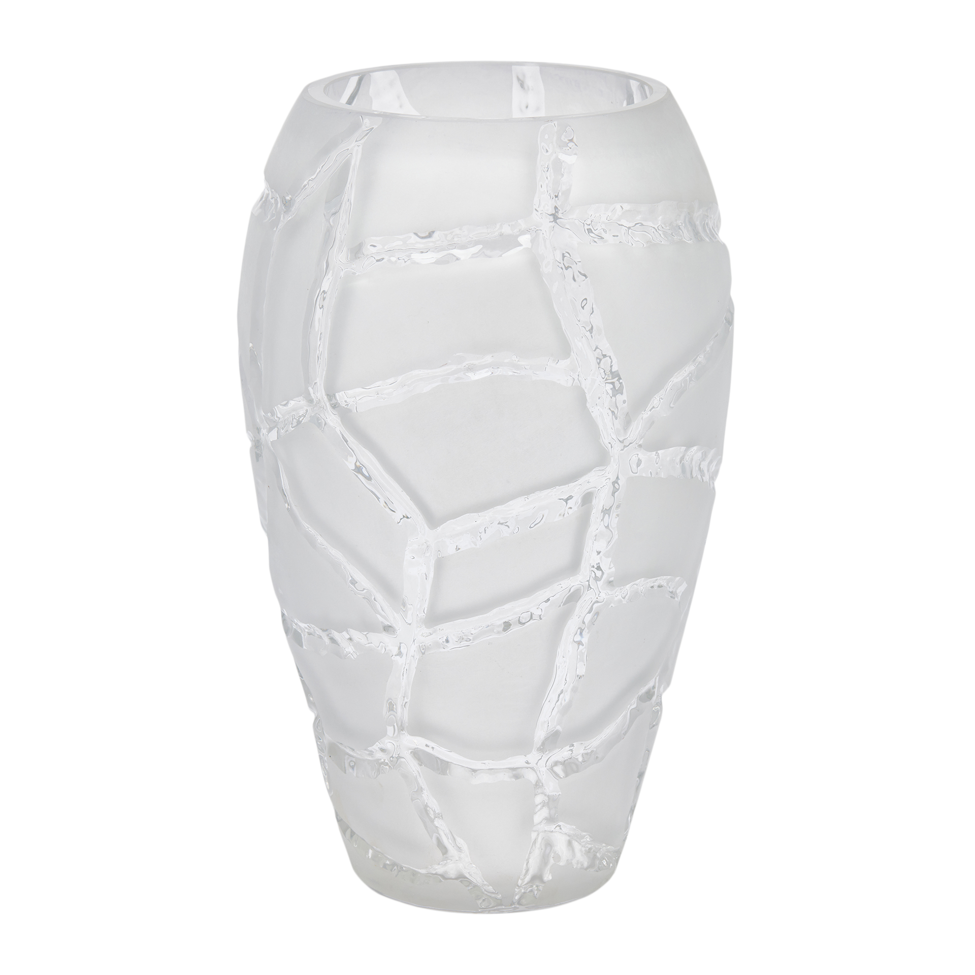 Vase Giraffenmuster Kristallglas H: 36 cm Edg