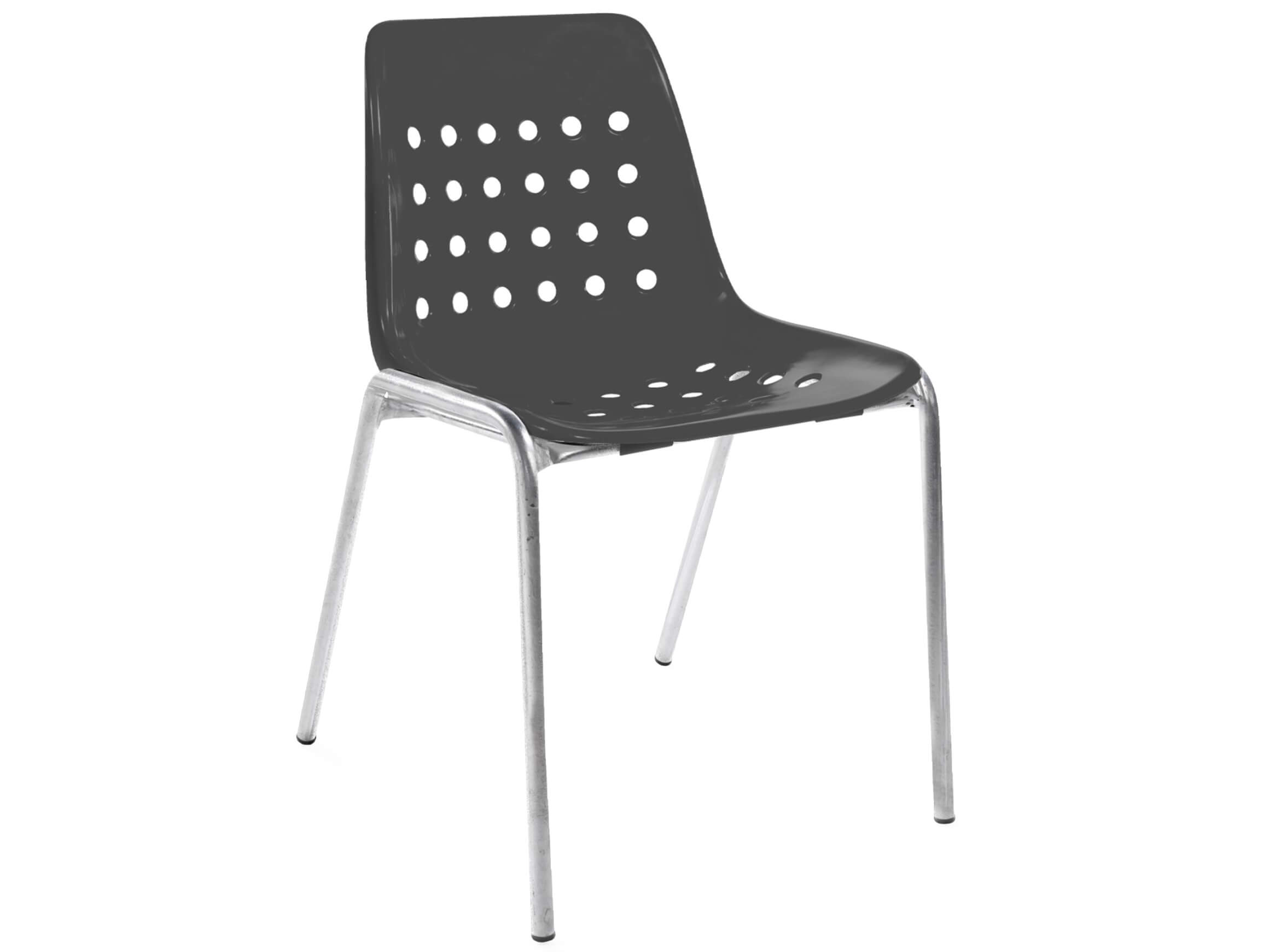 Schalen-Stuhl Bermuda Feuerverzinkt von Schaffner / Farbe: Anthrazit / Grösse: 49 x 52 cm