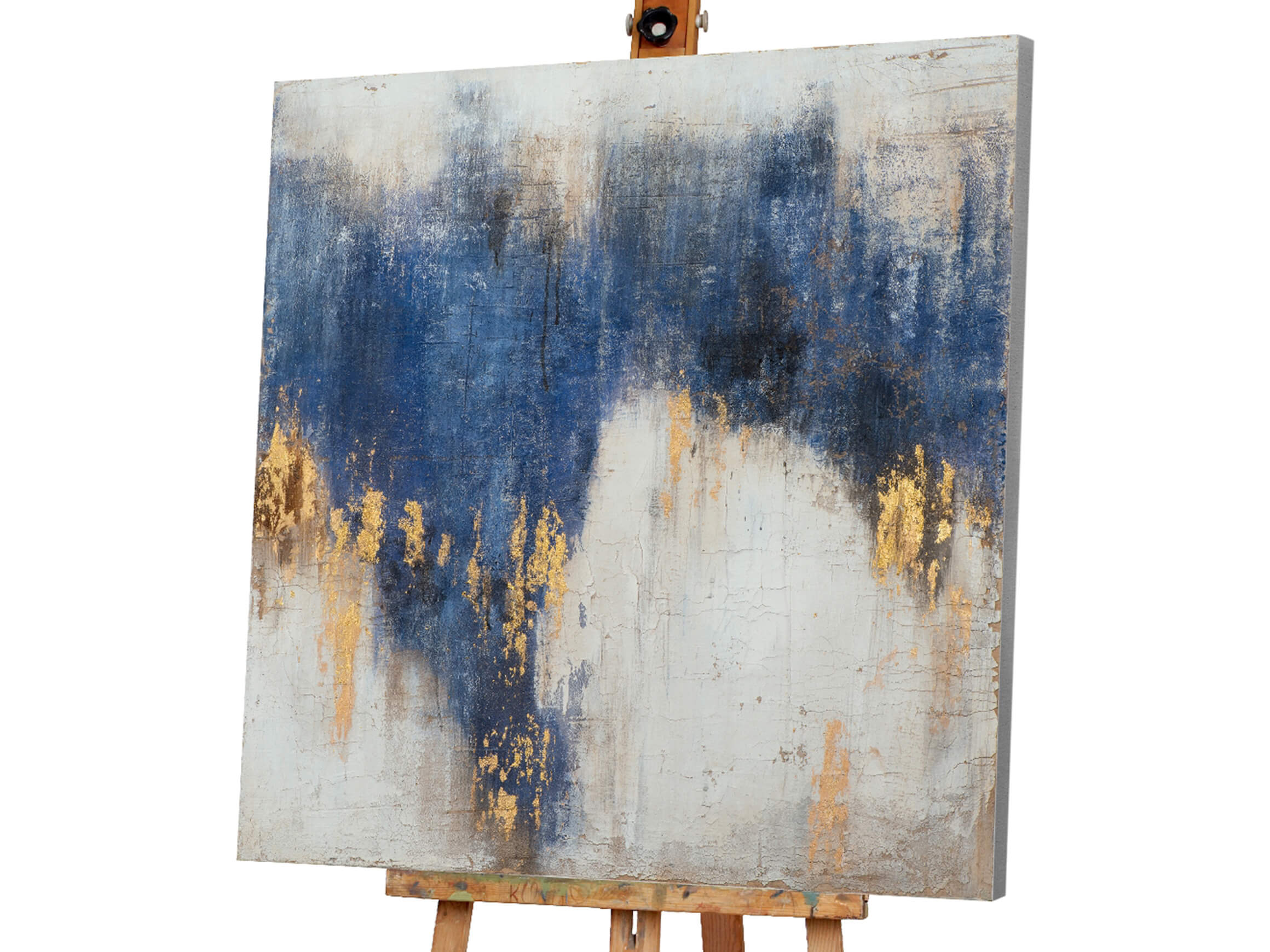 Bild Abstrakt mit Blau und Gold 2 image LAND