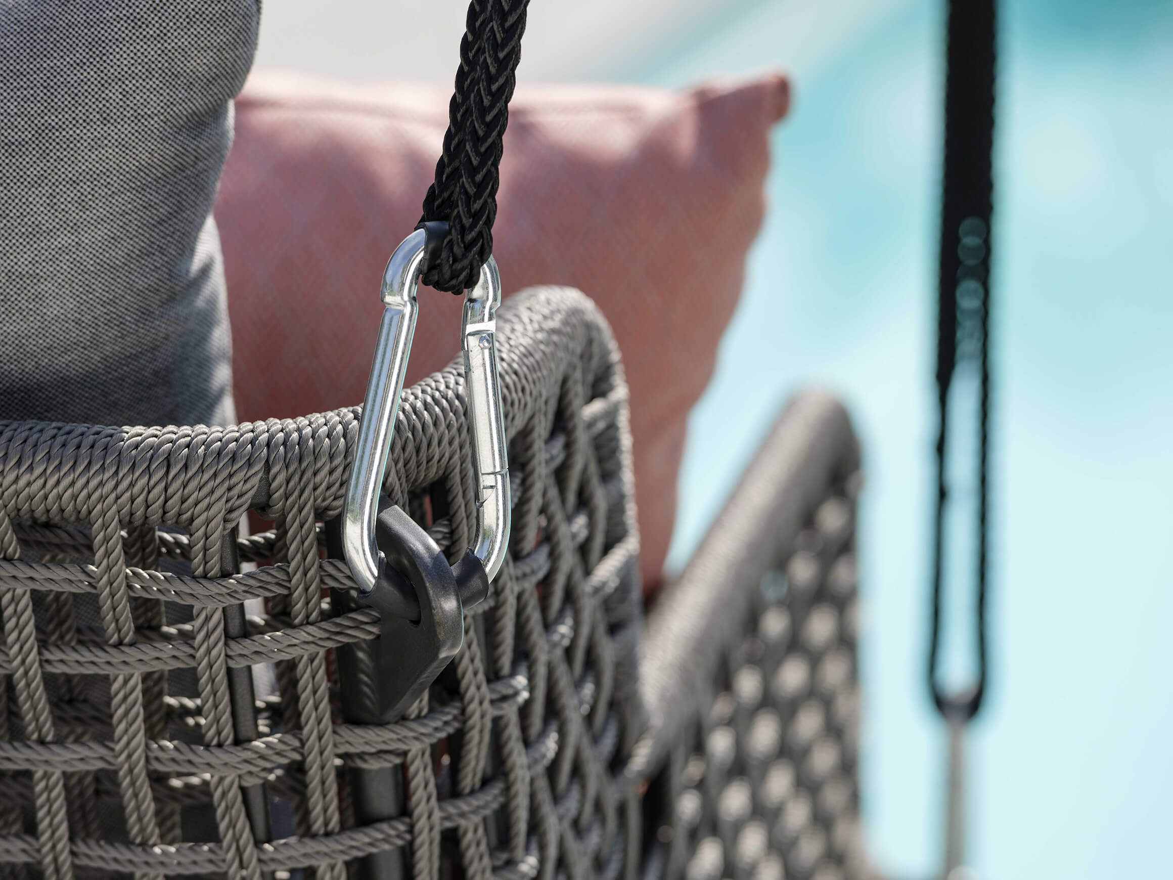 Schaukel Greta Stern / Farbe: Seidengrau / Bezugsmaterial: Polyacryl