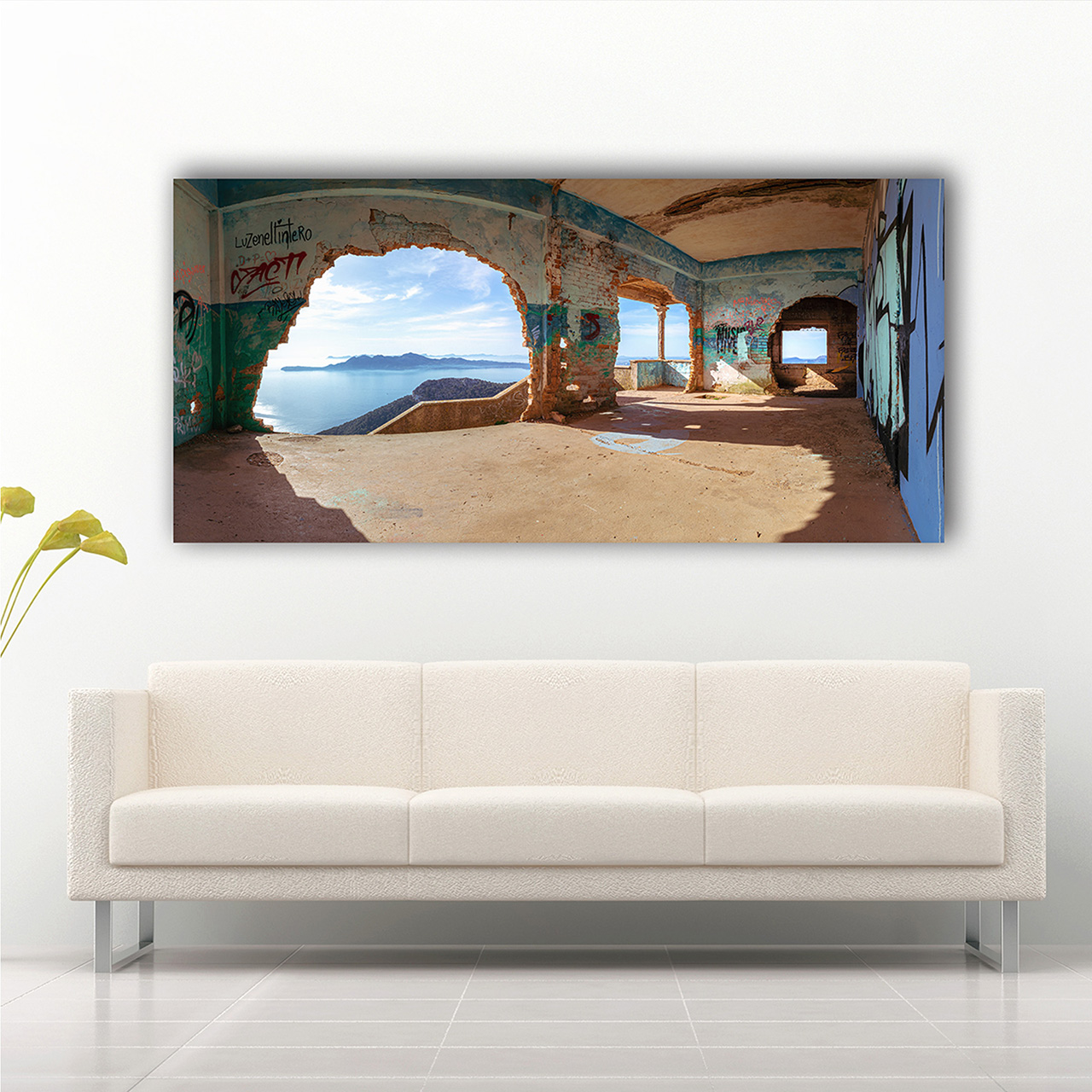 Canvas-Lost Place am Meer-image LAND