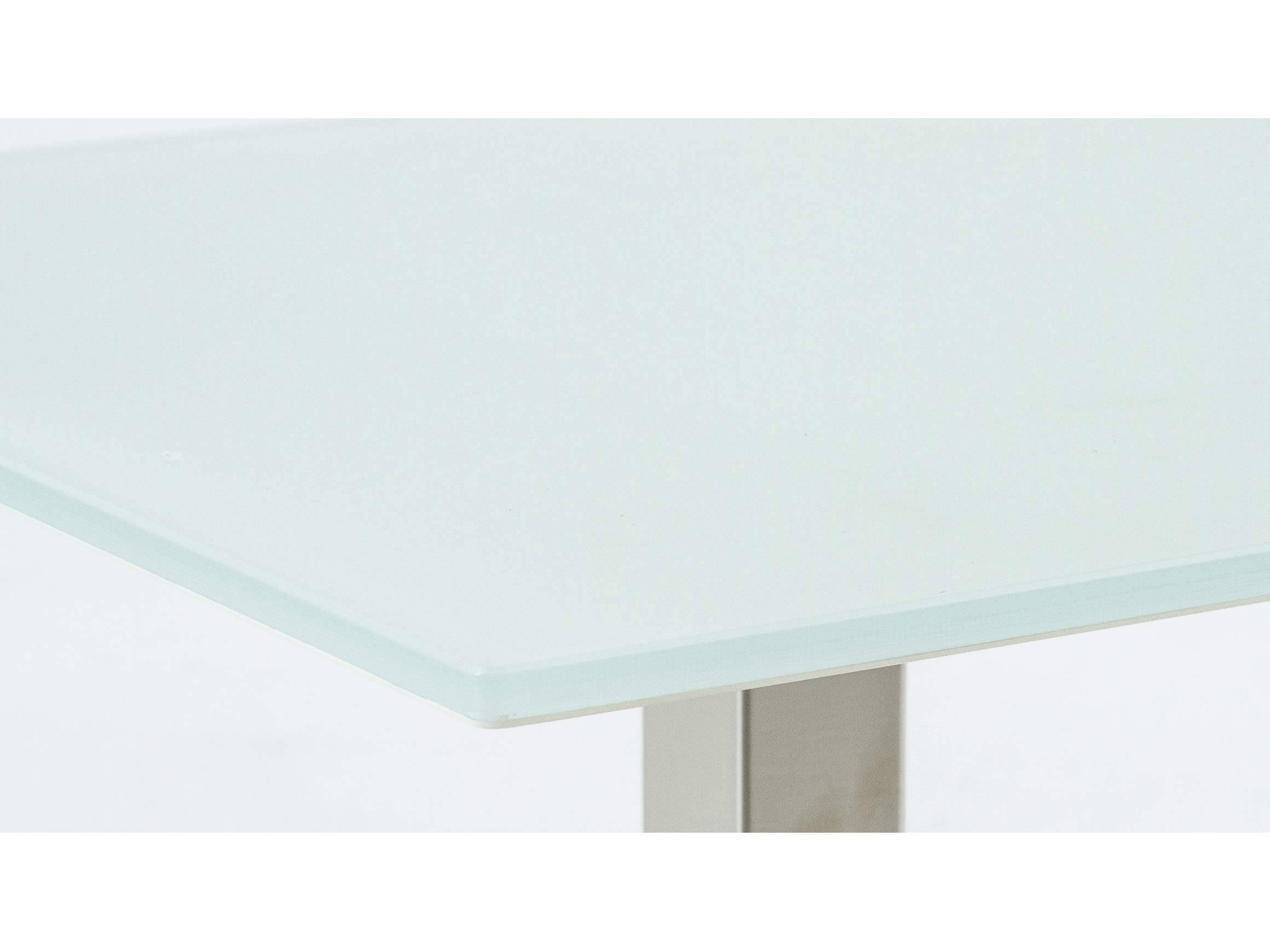 Beistelltisch Kolo, Optiwhite Glasplatte Reinweiss,