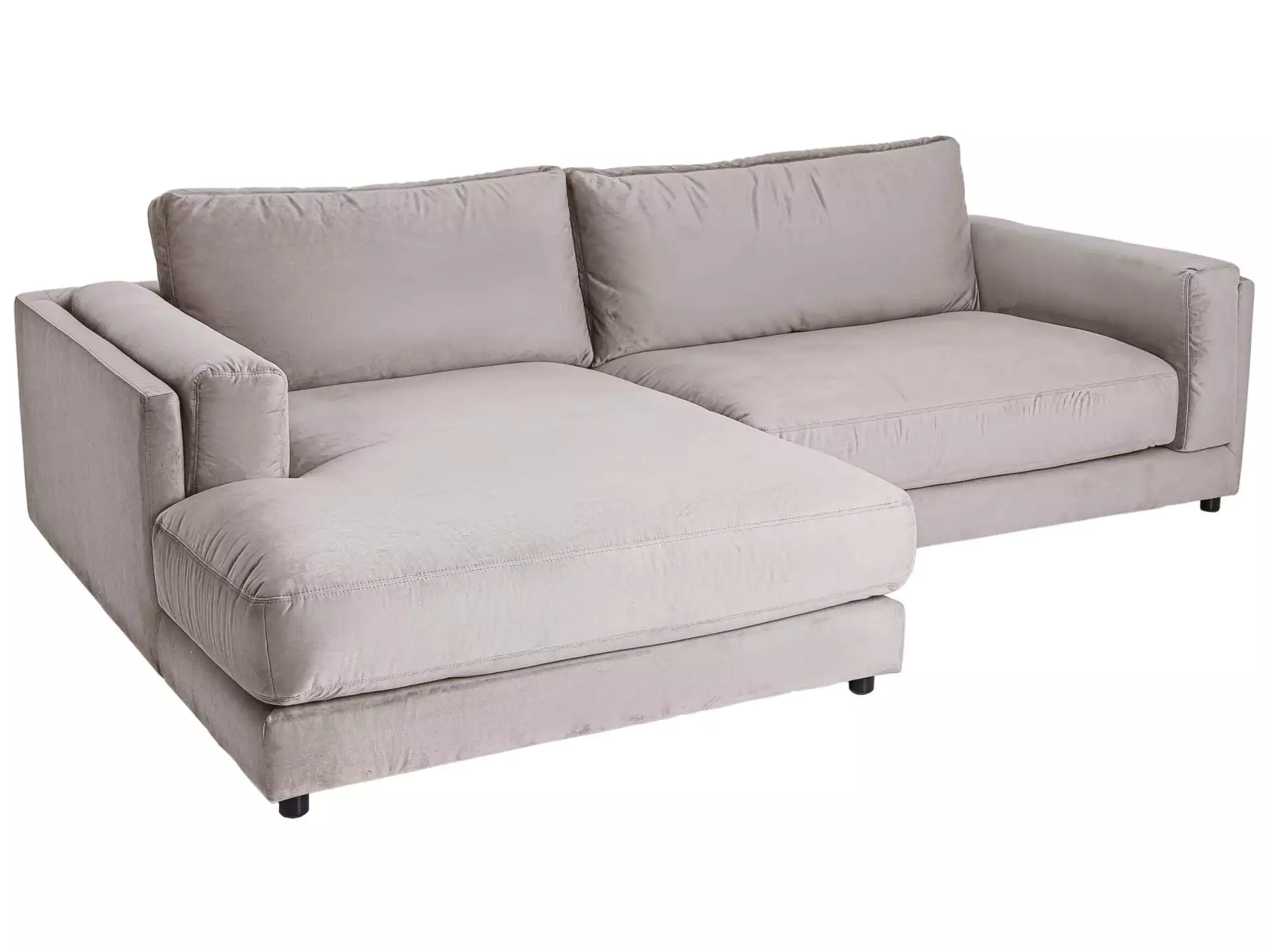 Ecksofa Larry Basic Candy / Farbe: Silver / Bezugsmaterial: Stoff Basic