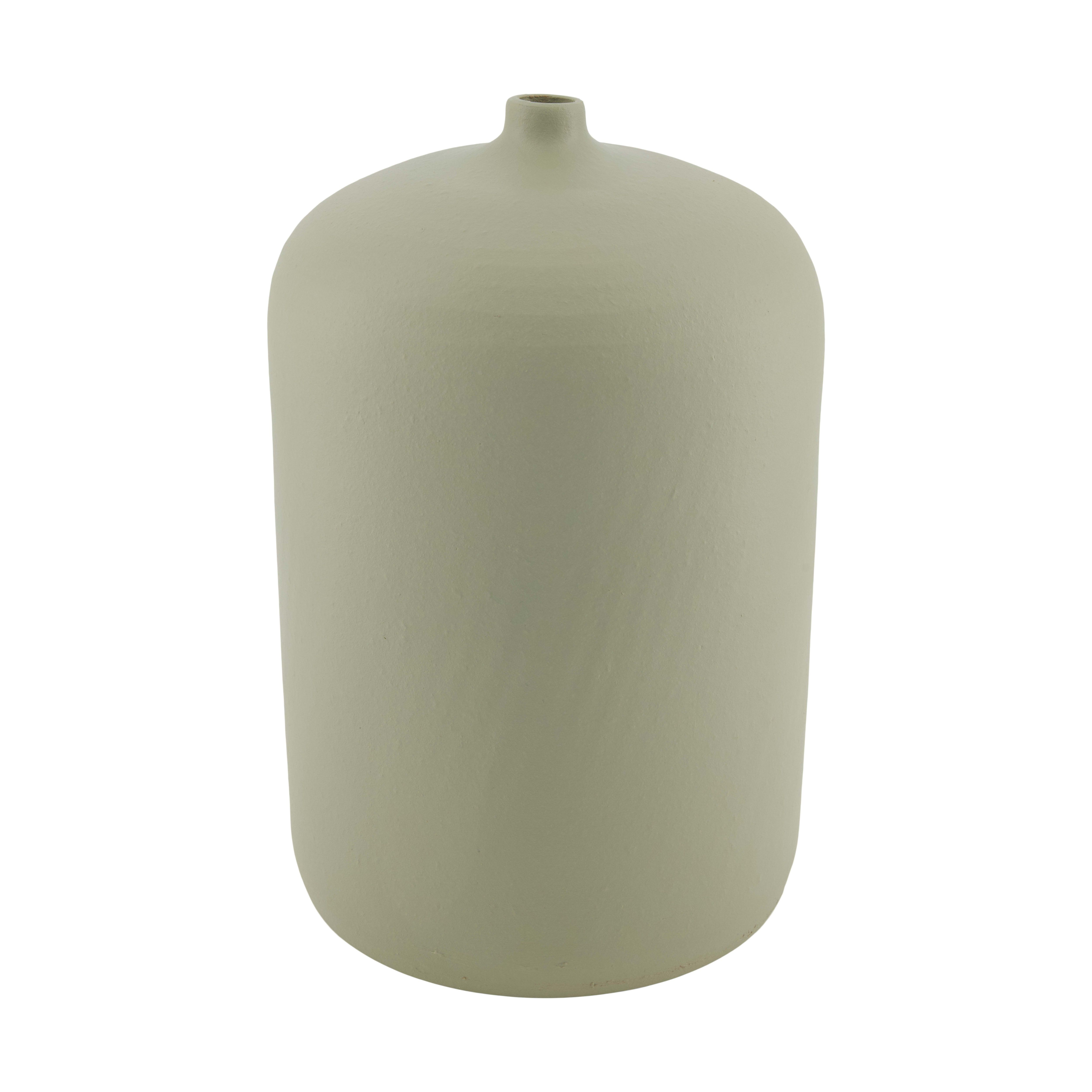 Decofinder Vase Flasche Terracotta, Grau  | Schubiger Möbel
