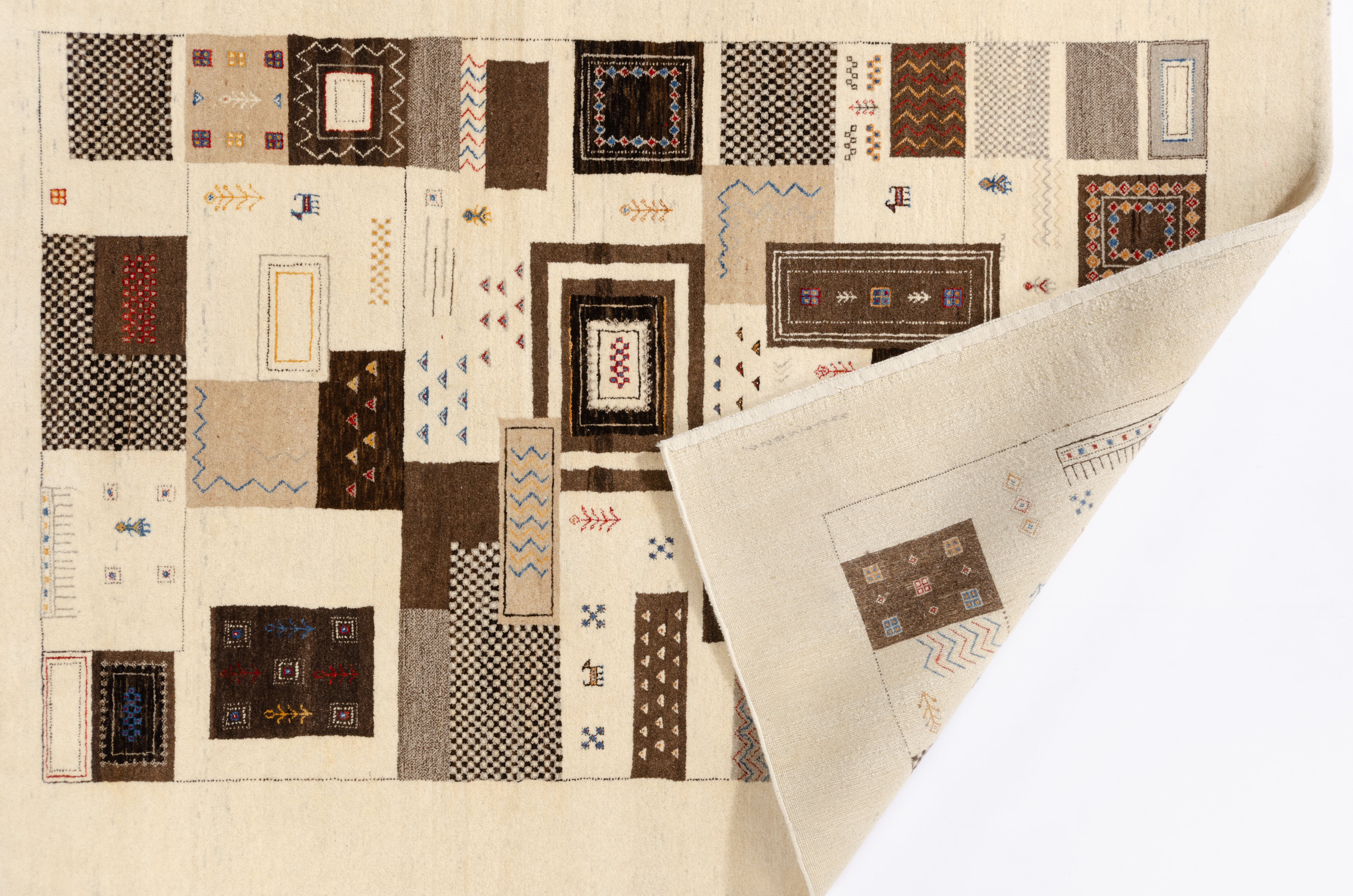 Nomadenteppich Loribaft Negra/ Farbe: Grau / Masse (BxT) :150x210 cm