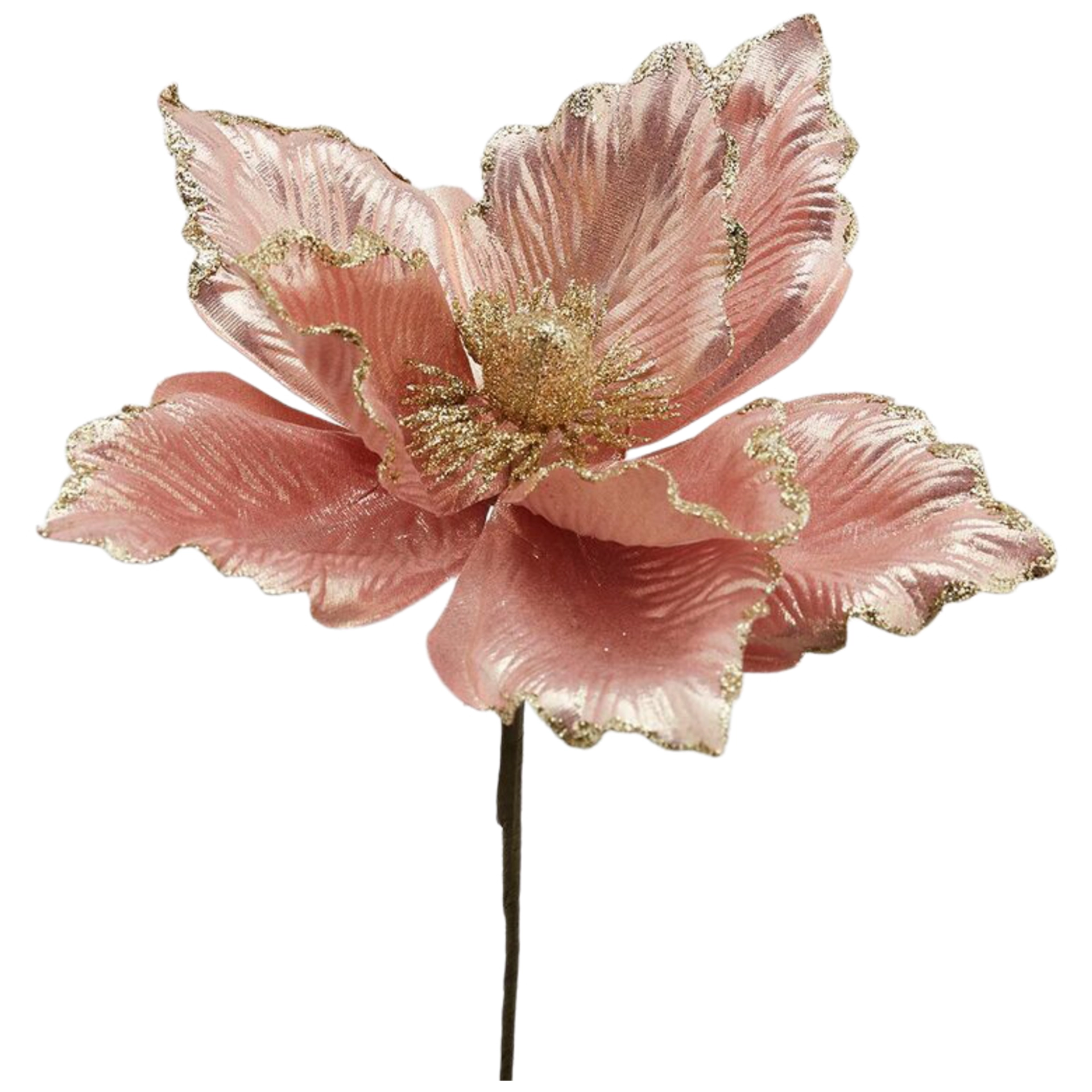 Kunstblumen Magnolia Rosa H: 24 cm Edg