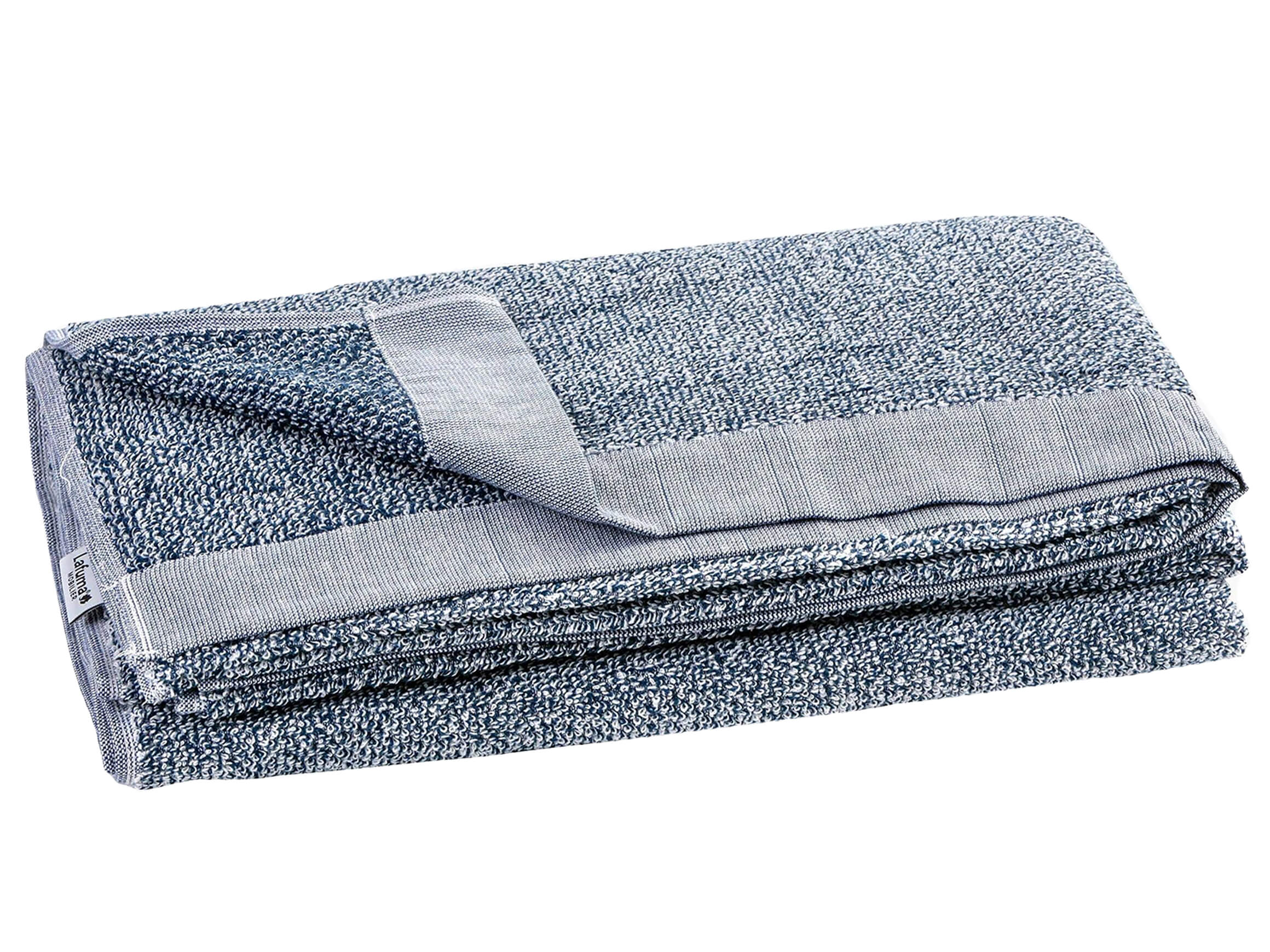 Towelling cover for sun lounger Littoral Iroise Bleu xl Lafuma