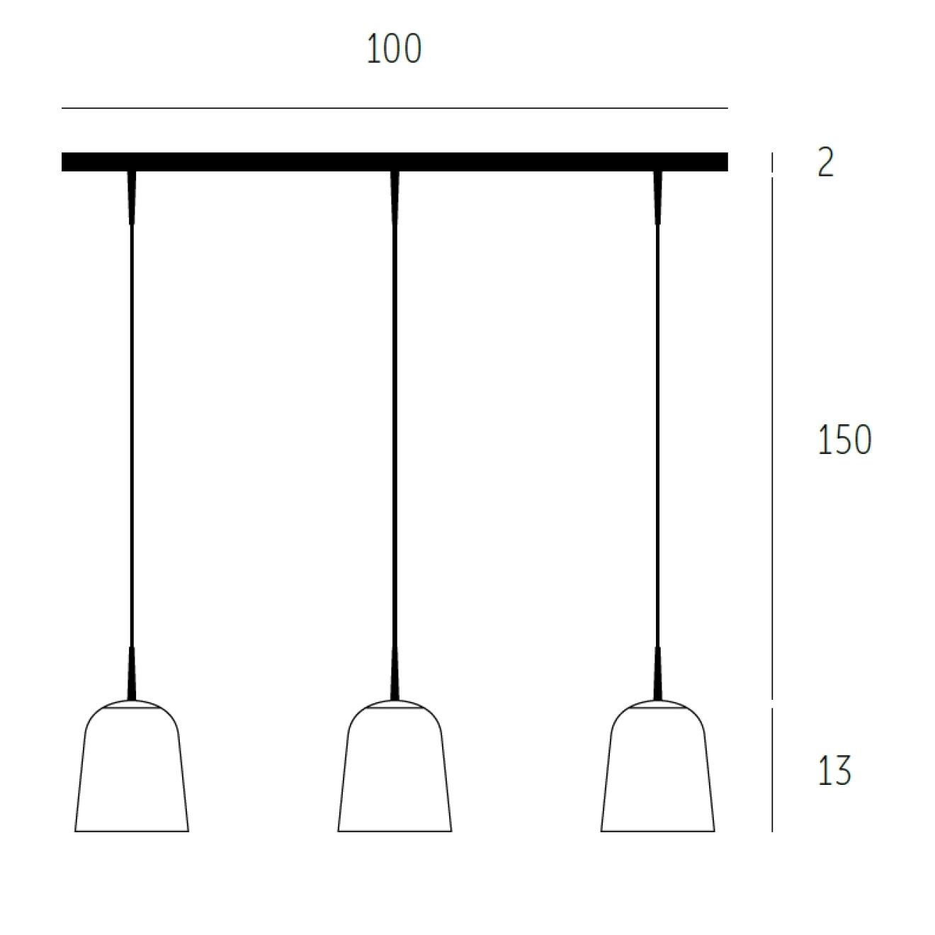 Pendellampe Perla Ribaglob