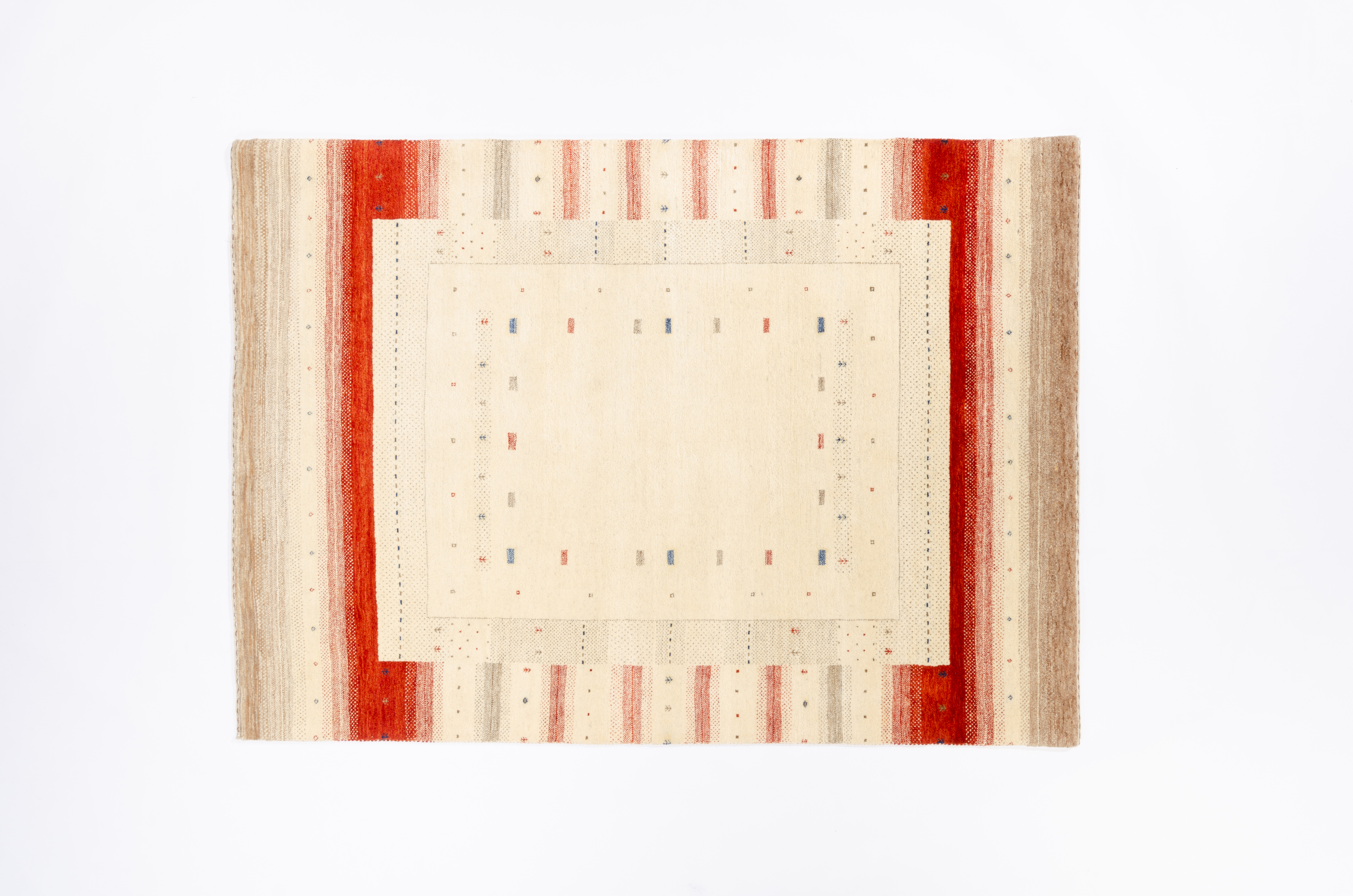 Nomadenteppich Loribaft Negra/ Farbe: Grau / Masse (BxT) :142x199 cm