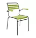 Lättli-Stuhl Säntis mit Armlehnen Schaffner / Farbe: Hellgrün