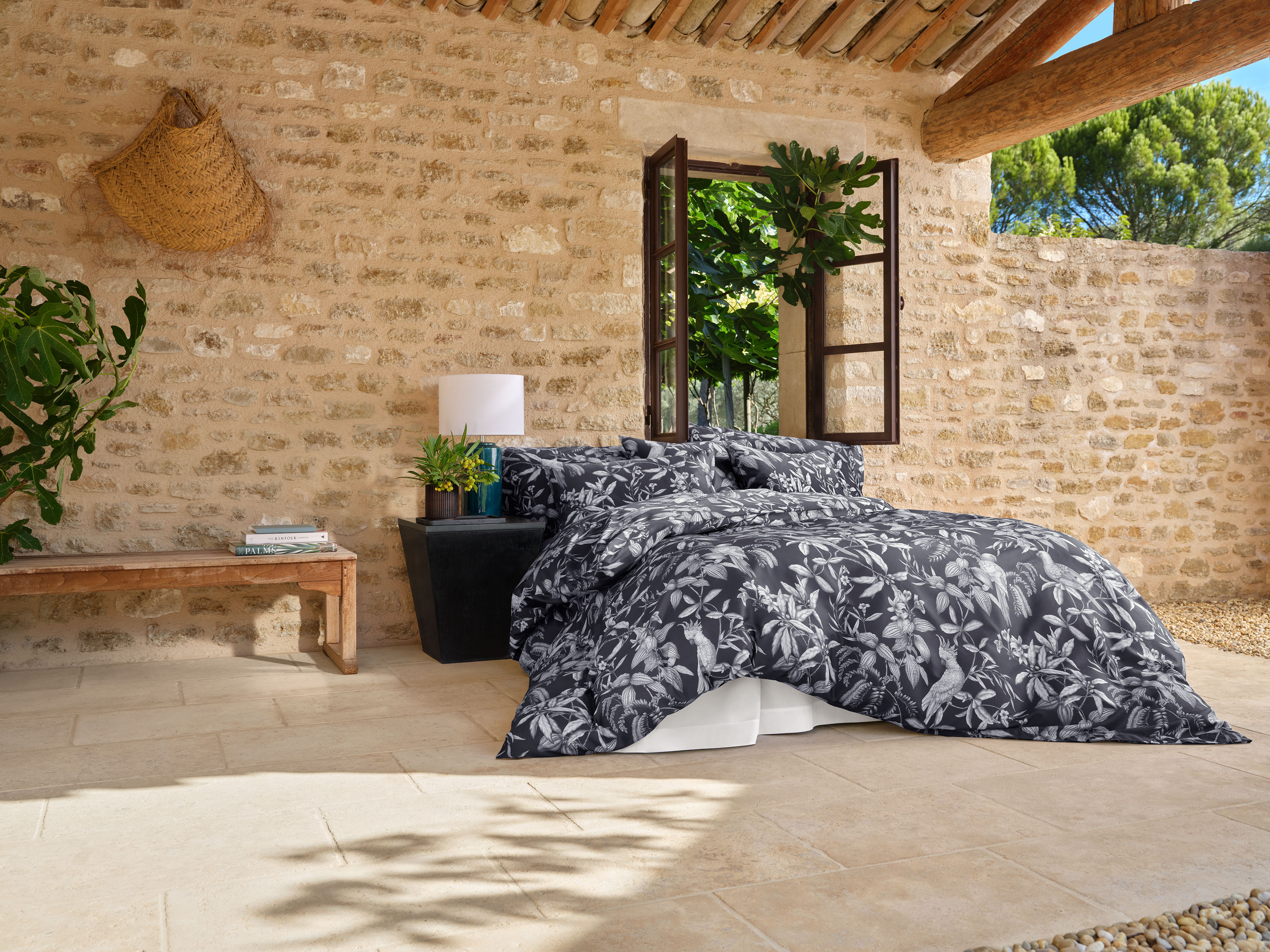 Bettwäsche Calypso-Noblesse Noir Schlossberg / Grösse: 50 x 70 cm