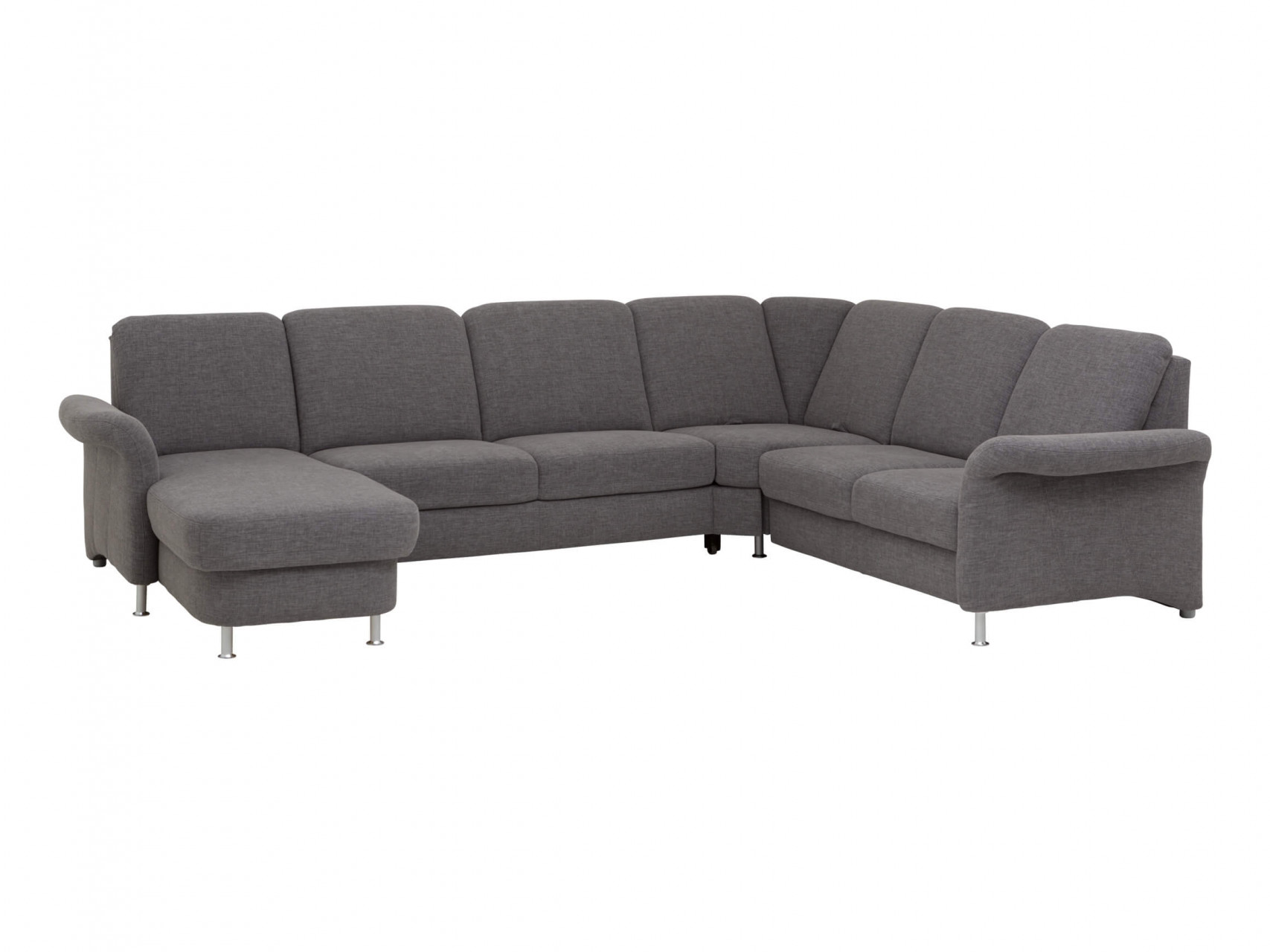 Ecksofa Joker Polipol / Farbe: Alu / Bezugsmaterial: Stoff