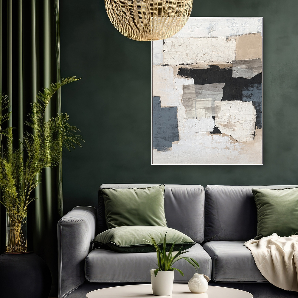 Bild Facets in Natural Shades image LAND / Grösse: 120 x 90 cm