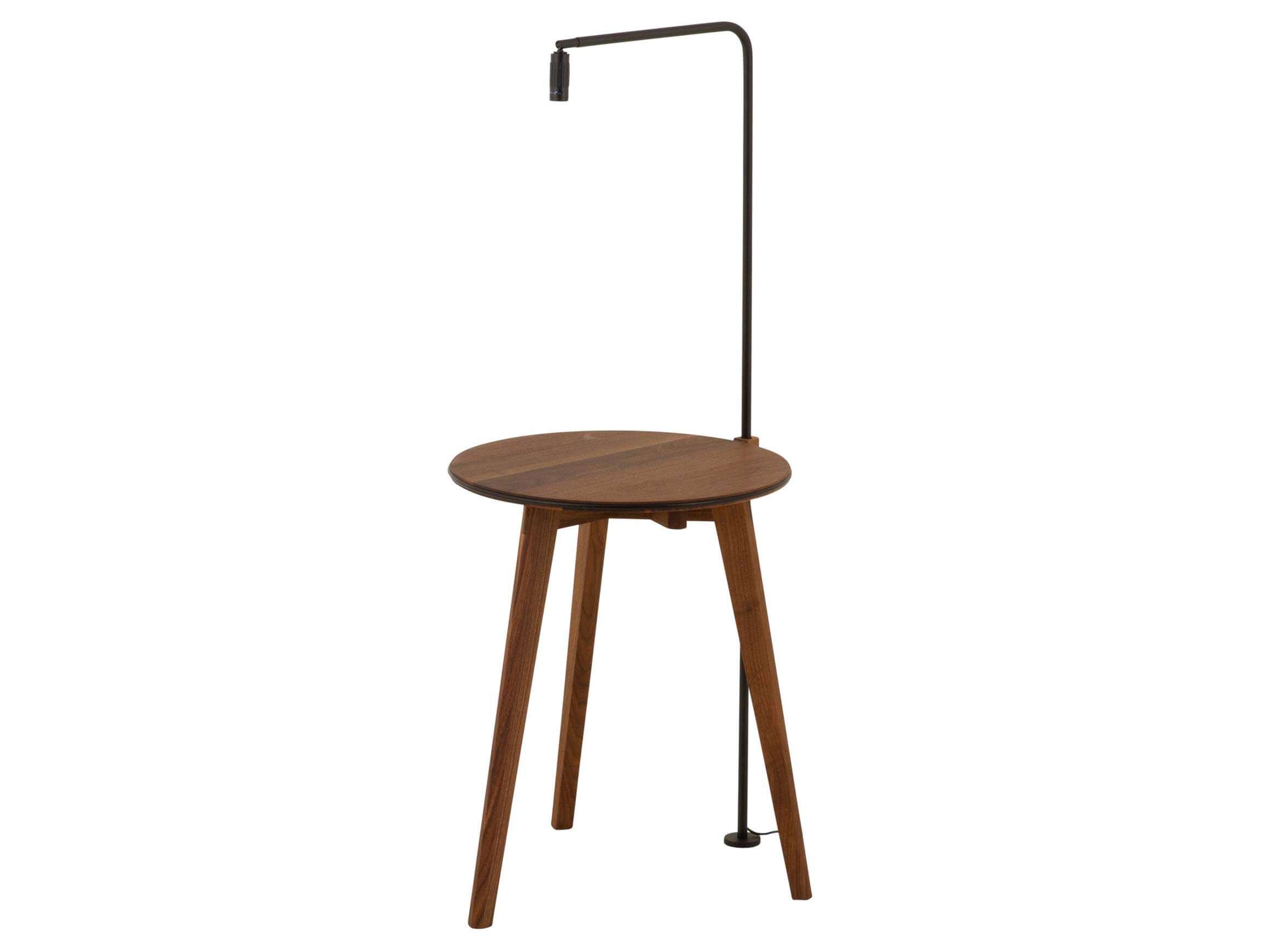 Beistelltisch Hi! Nussbaum Aus Holz / Farbe: Holzfarbig/ h: 50 cm