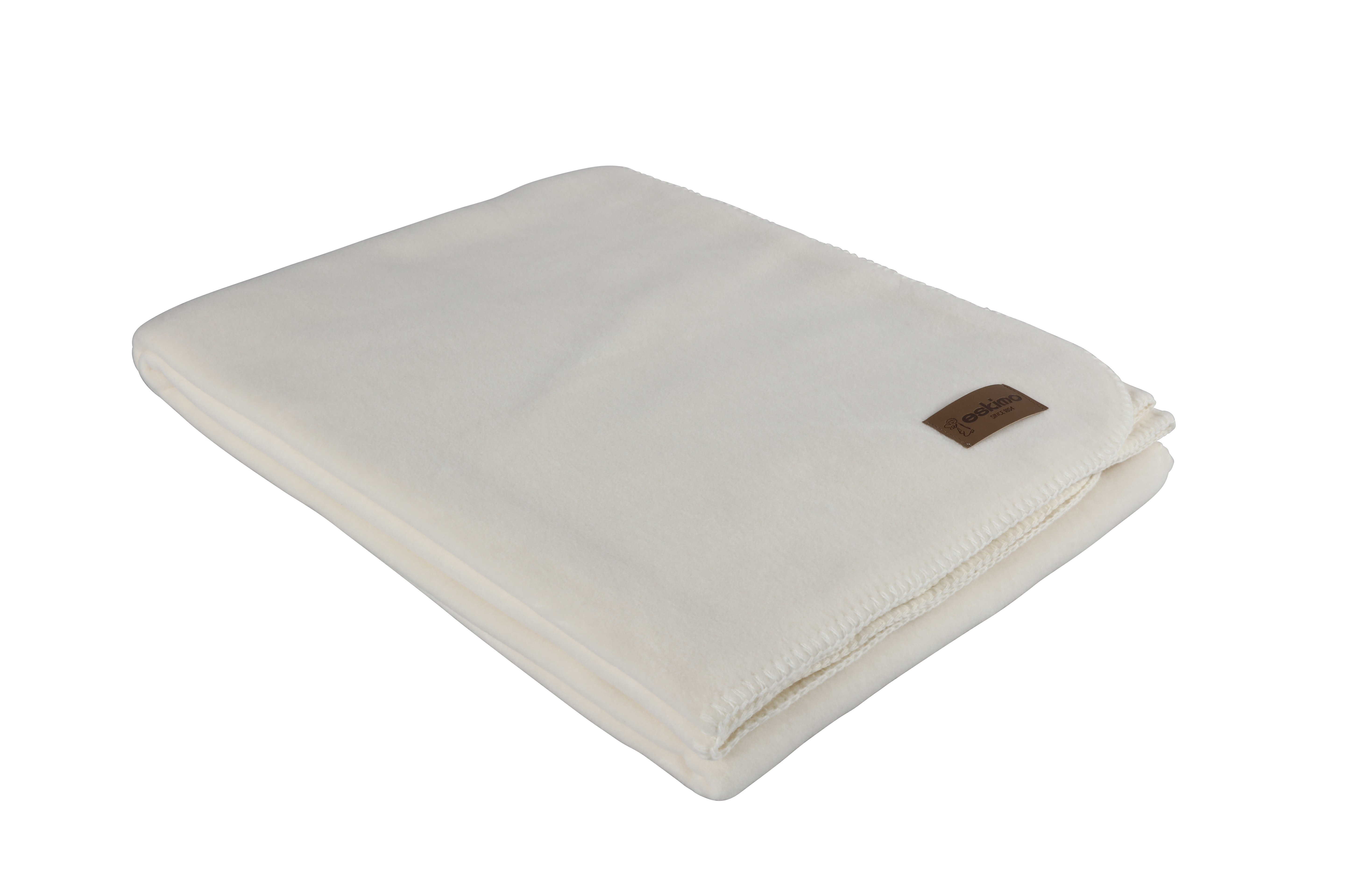 Plaid Edelvelours Wollweiss 150x200 cm Eskitex AG