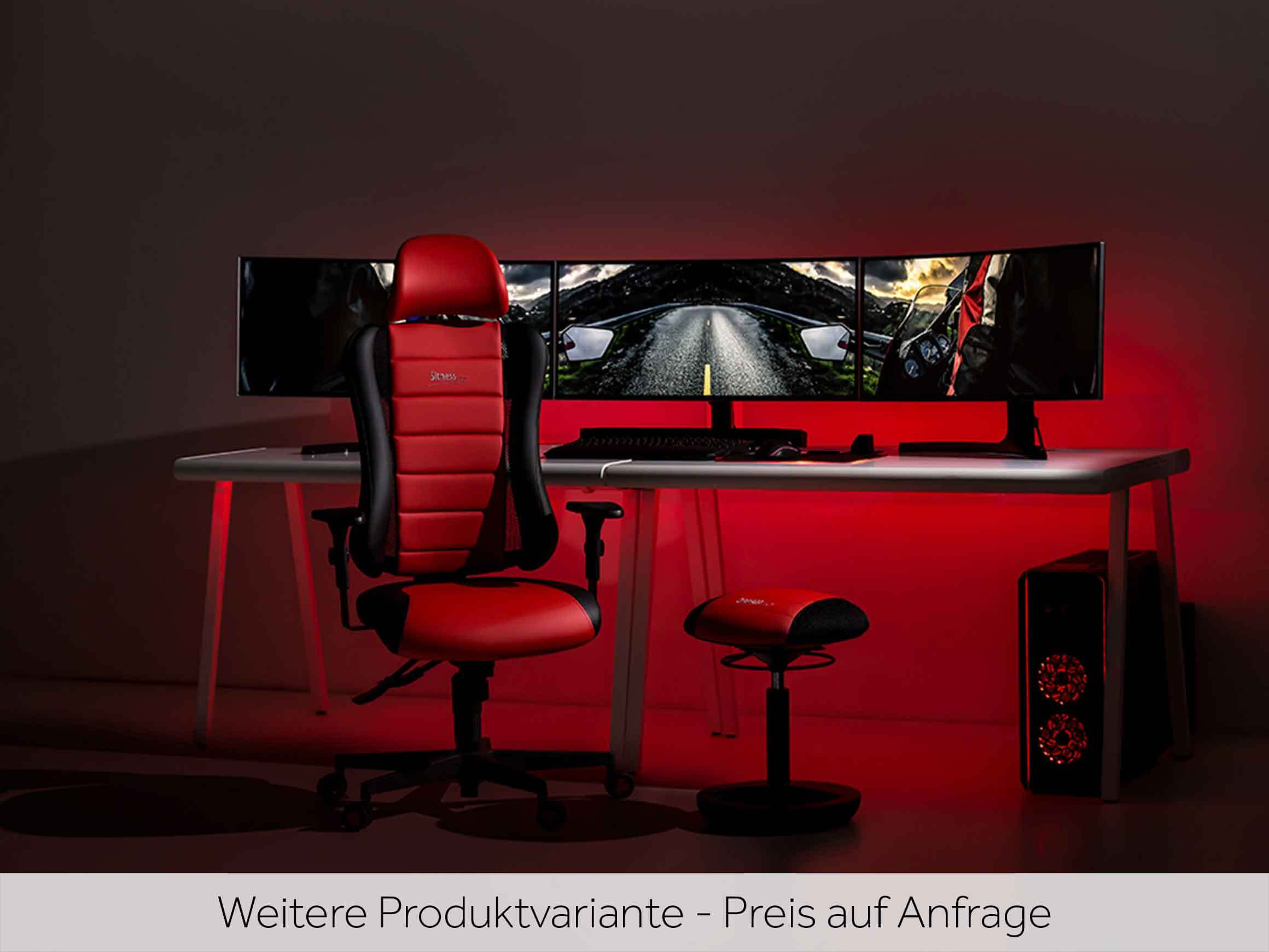Hocker Side, Höhenverstellbar, Rot, Alu, Durchmesser