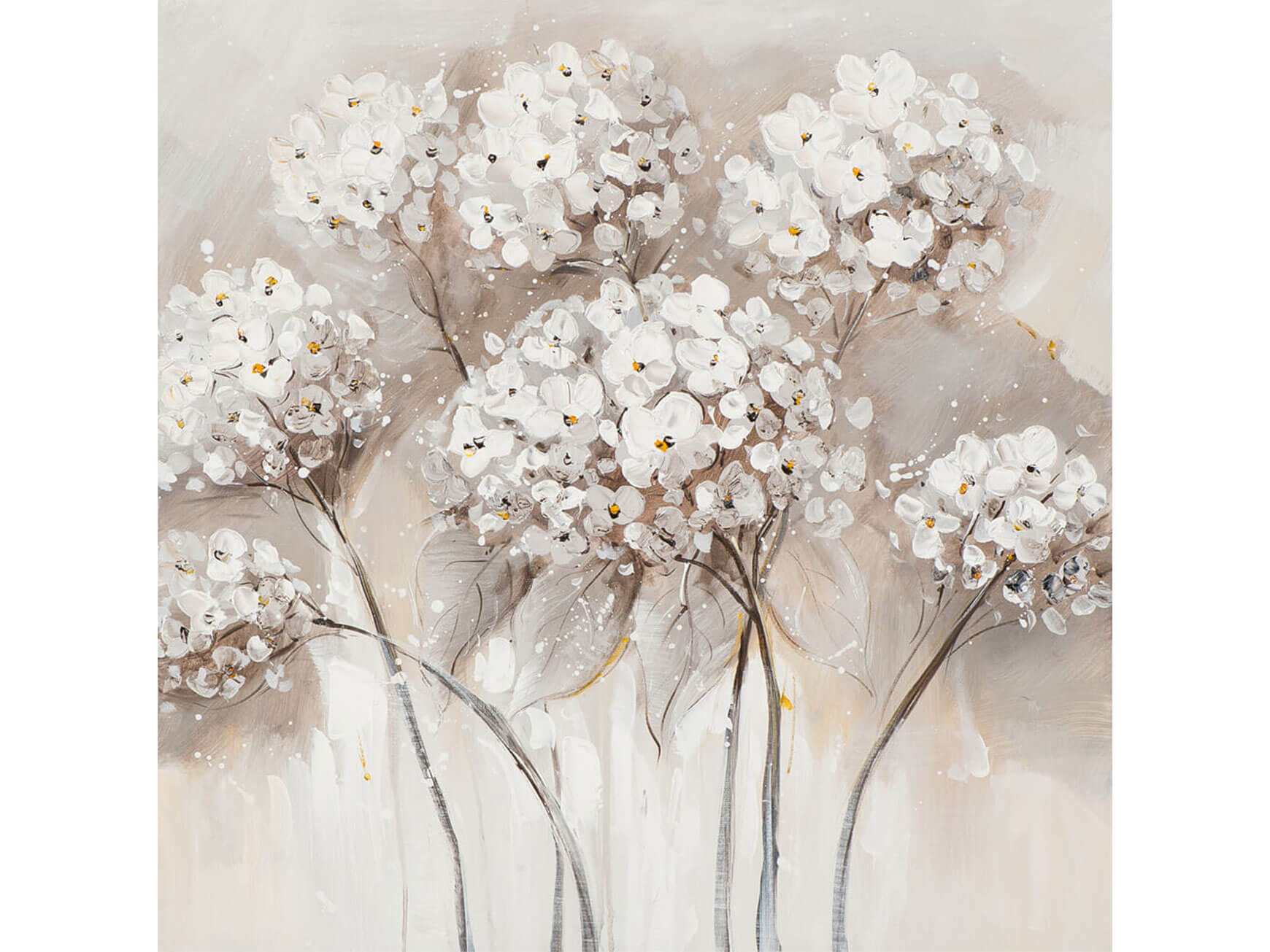 Bild Blumen, Weiss/Beige image LAND