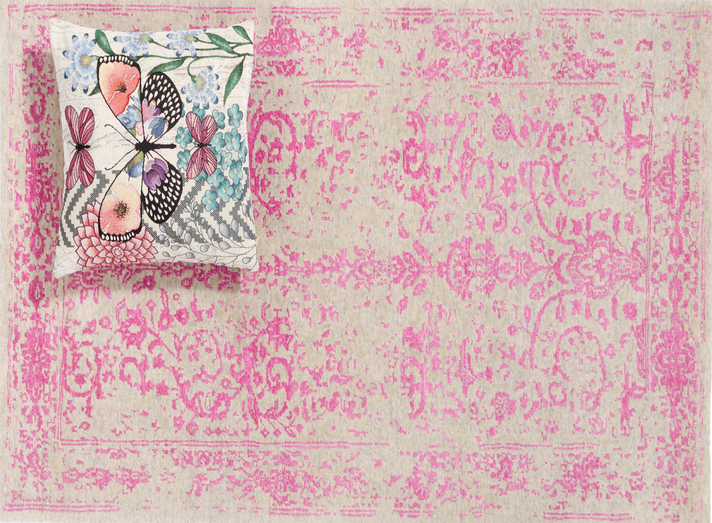 Moderner Teppich Lilian Pink von Negra