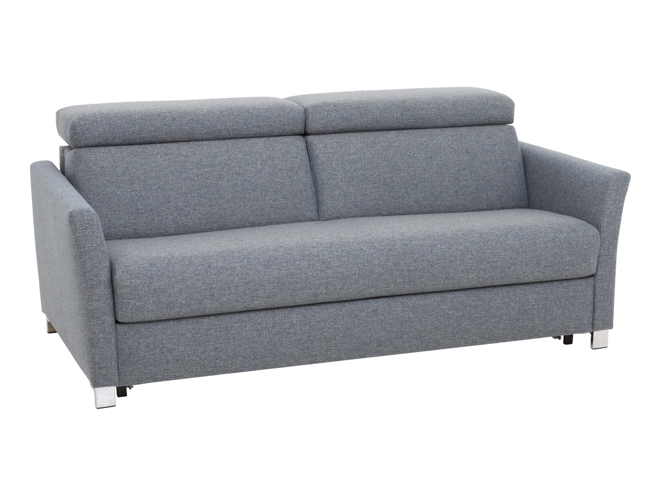 Bettsofa Selina*, Grau, Chromfuss, b 181 cm t 94 cm h 80 cm