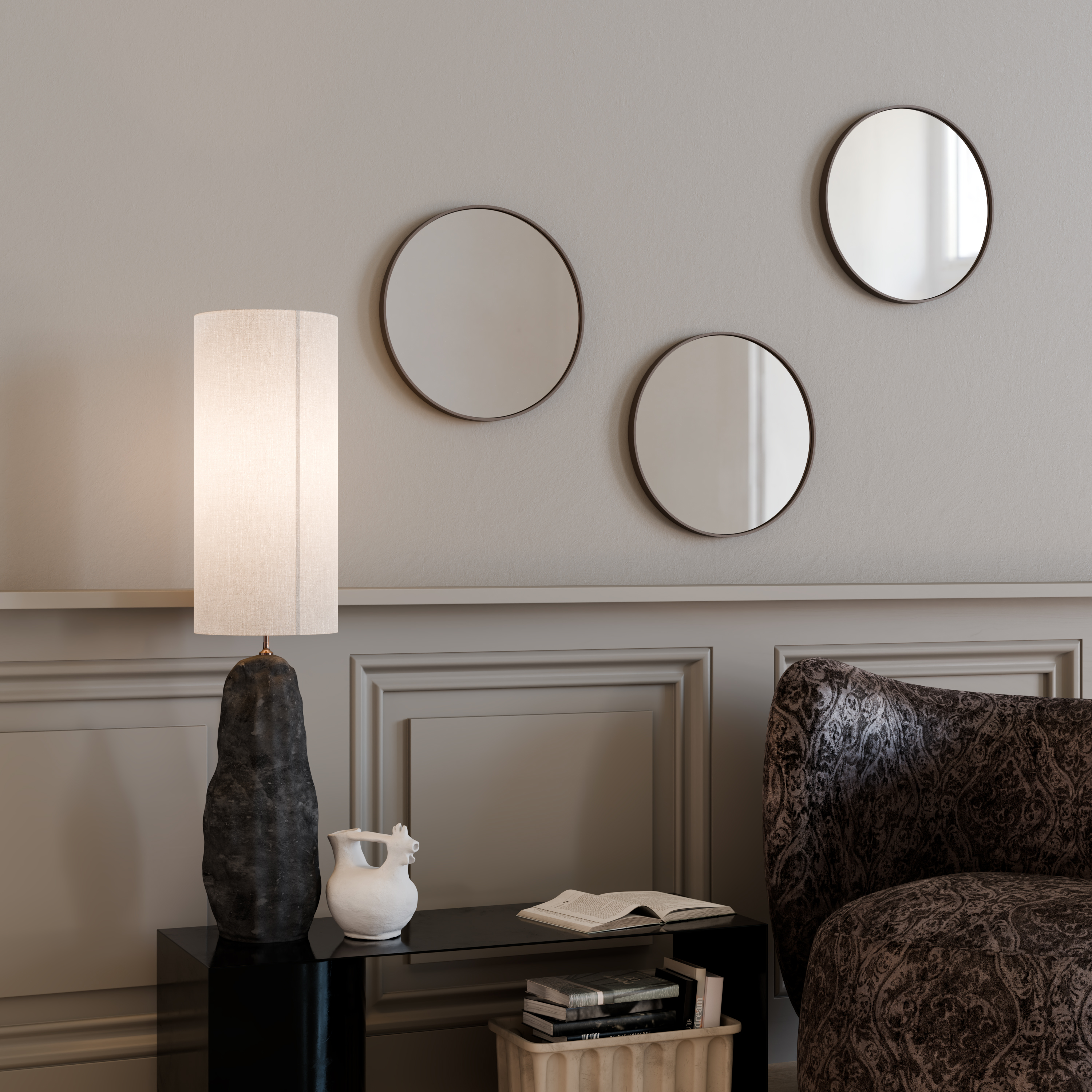 Miroir Loop 40x40 cm de Sonorous