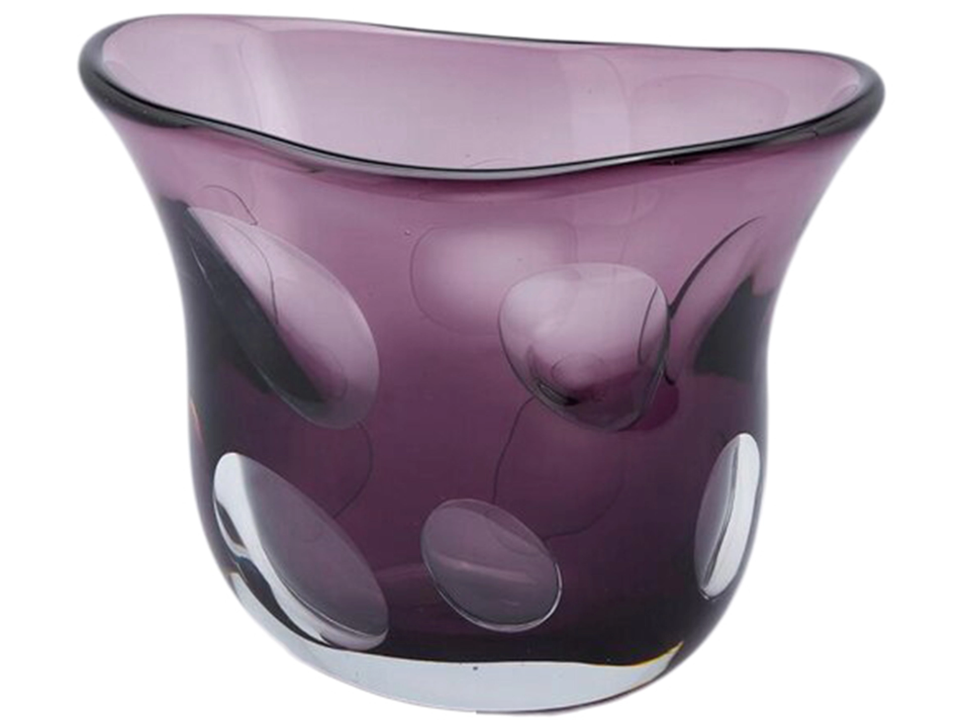 Vase Fluxus Glas Violett H: 23 cm Edg