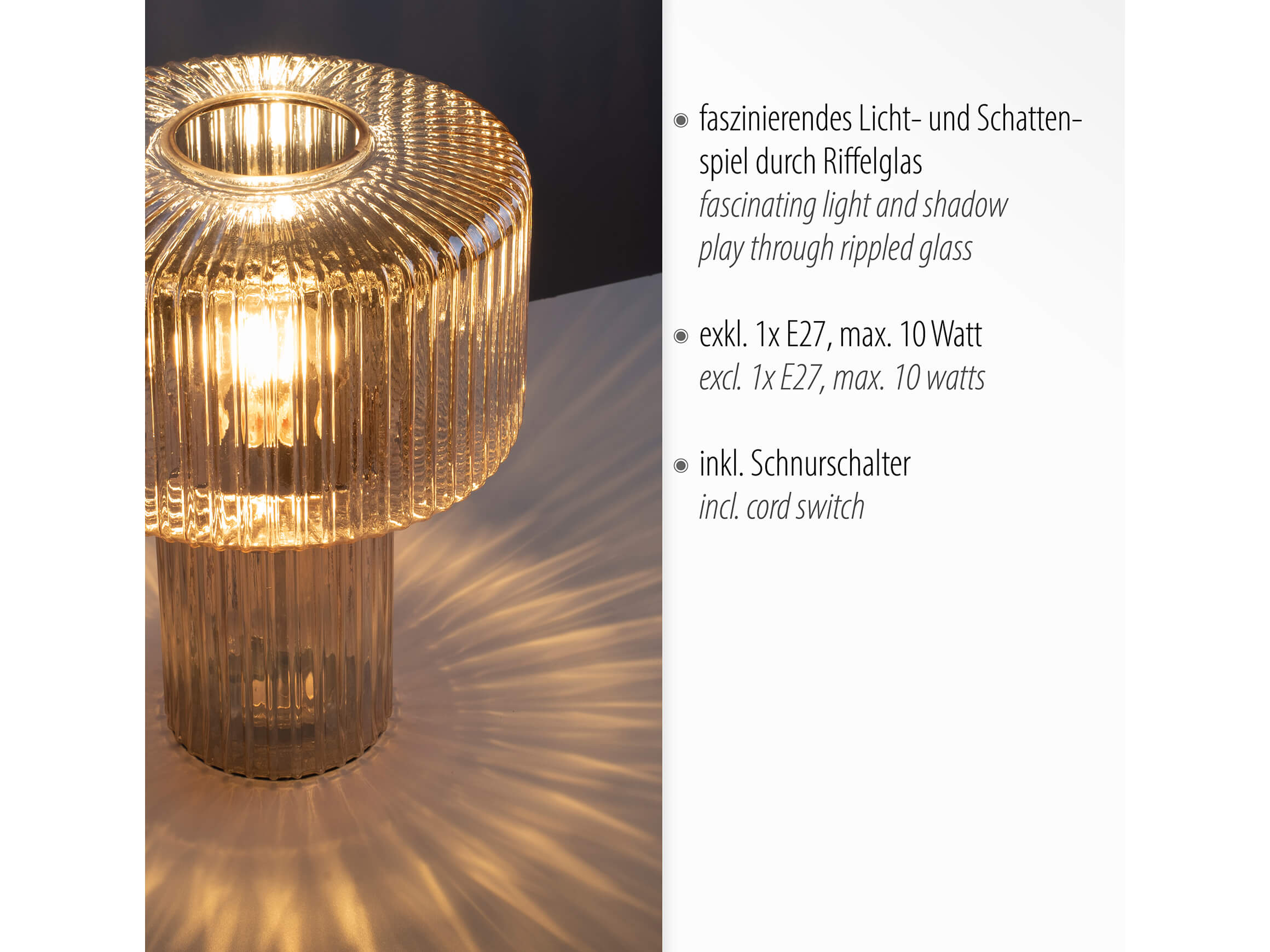 Tischlampe Wahida Ribaglob