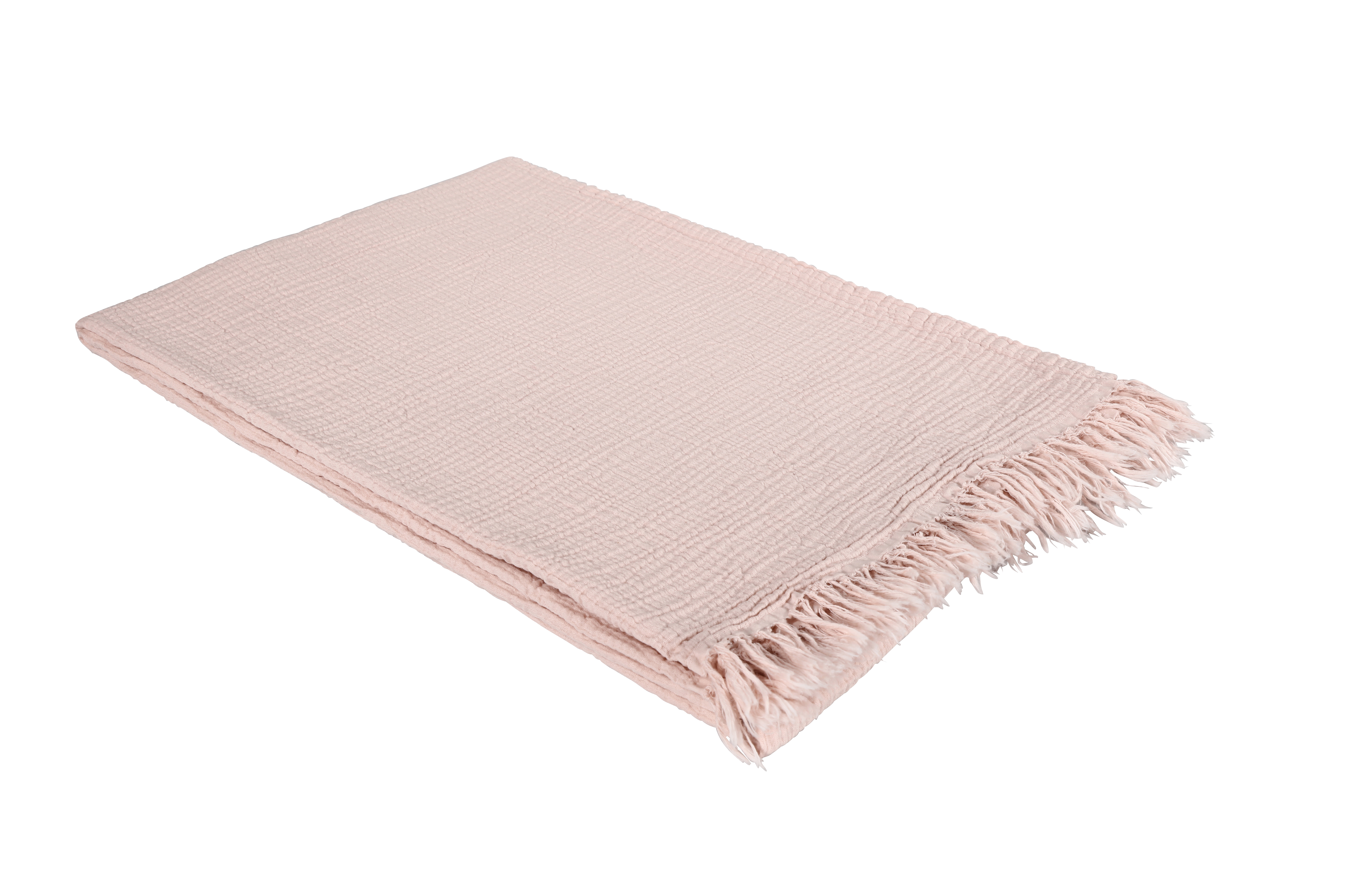 plaid Nizza vieux rose 140x210 cm Eskitex AG