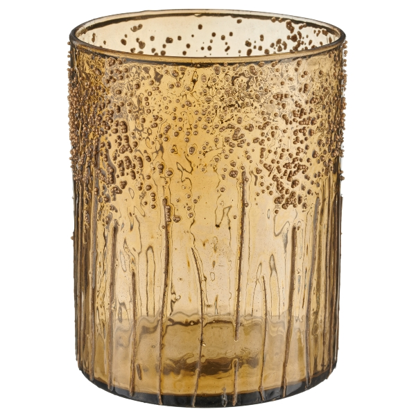 Gasper Windlicht Glas, Senf  | Schubiger Möbel