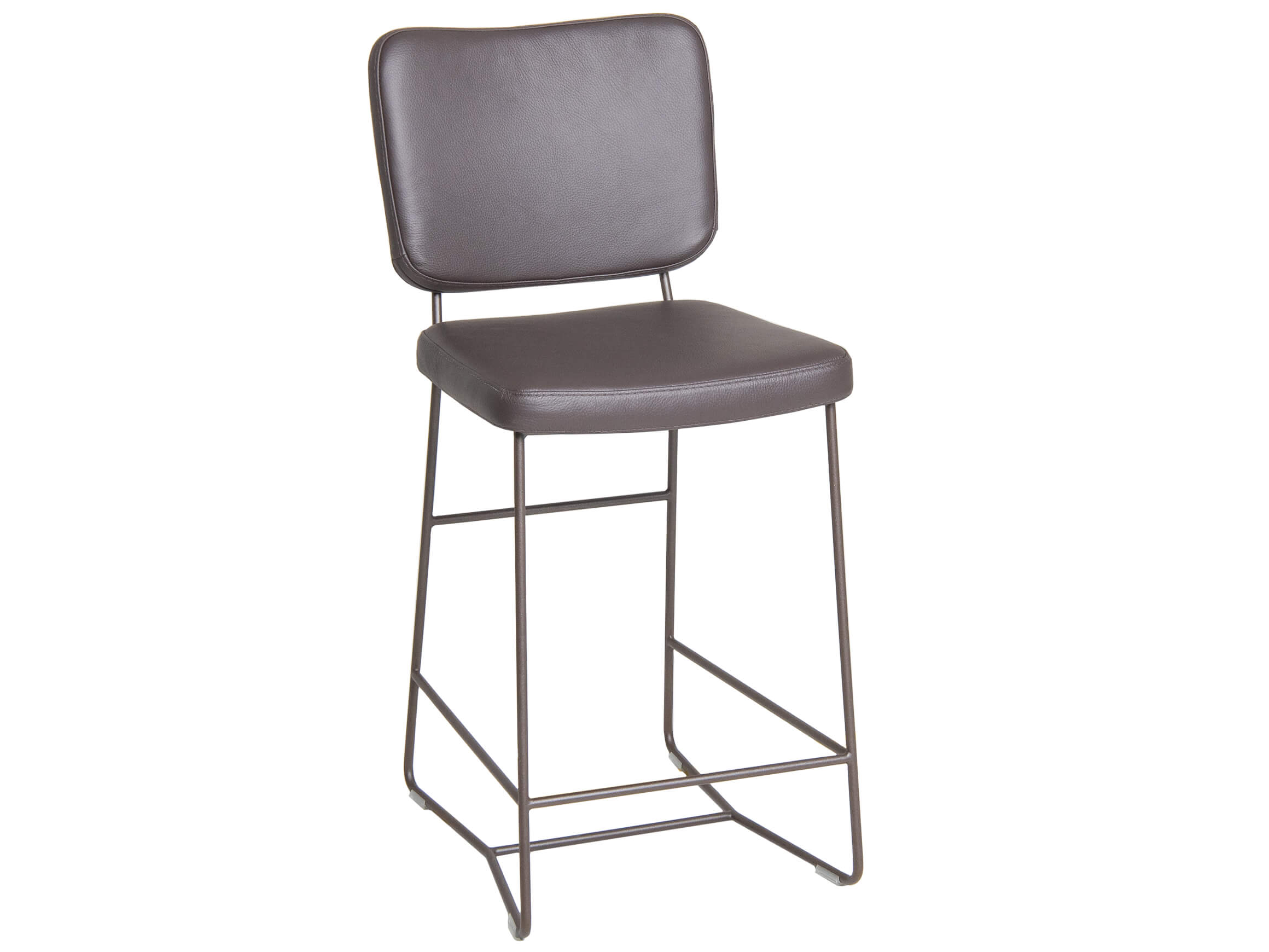 Barhocker Kirsten Plantagie / Farbe: Moro / Bezugsmaterial: Leder