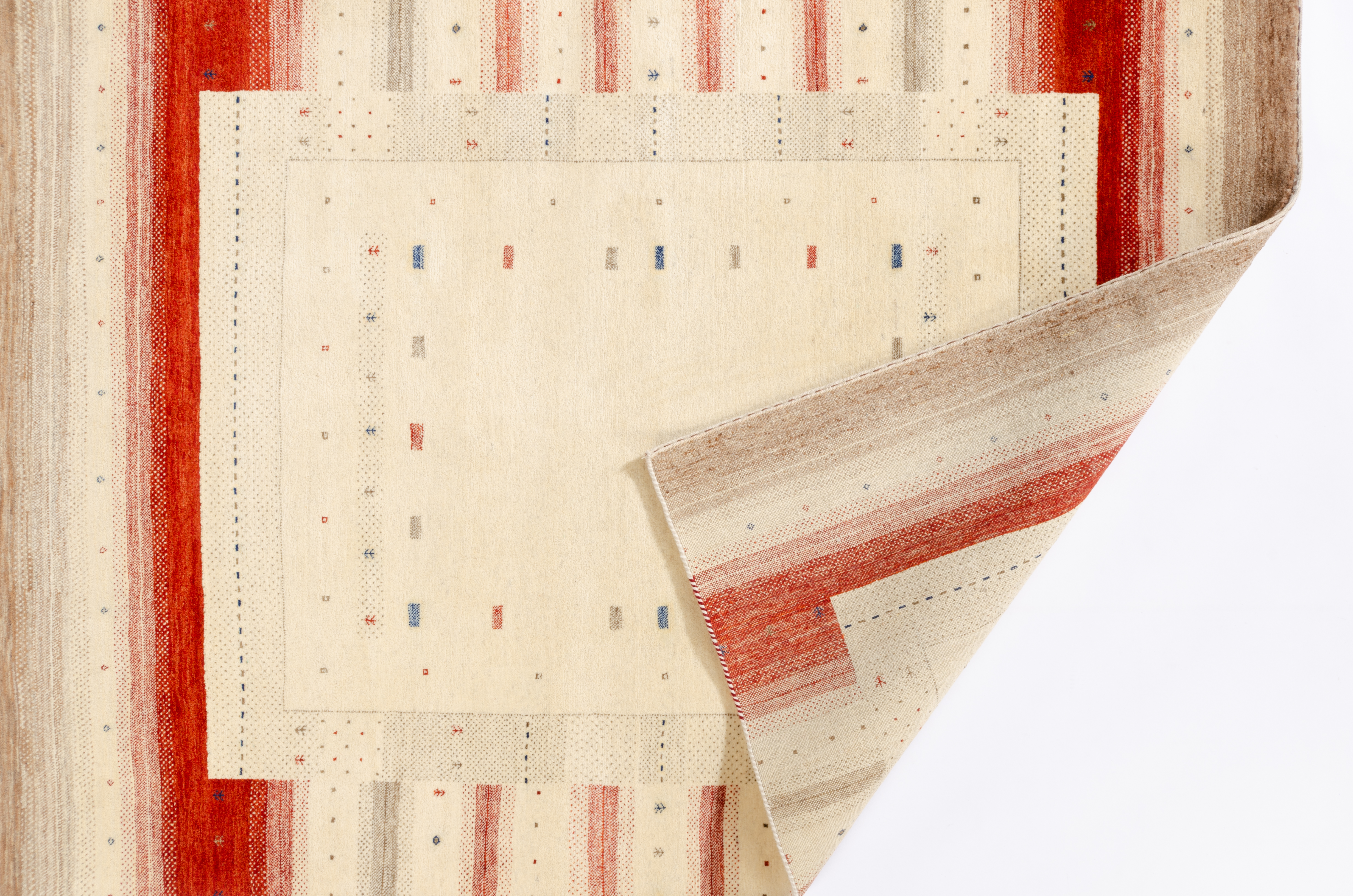 Nomadenteppich Loribaft Negra/ Farbe: Grau / Masse (BxT) :142x199 cm