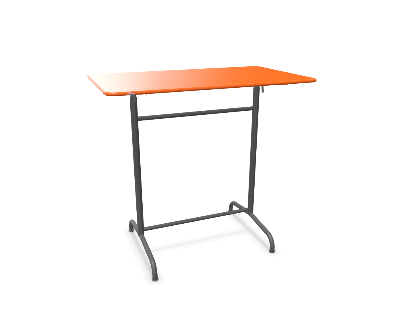 Metall-Stehtisch Rigi von Schaffner / Farbe: Orange / Grösse: 120 x 70 cm